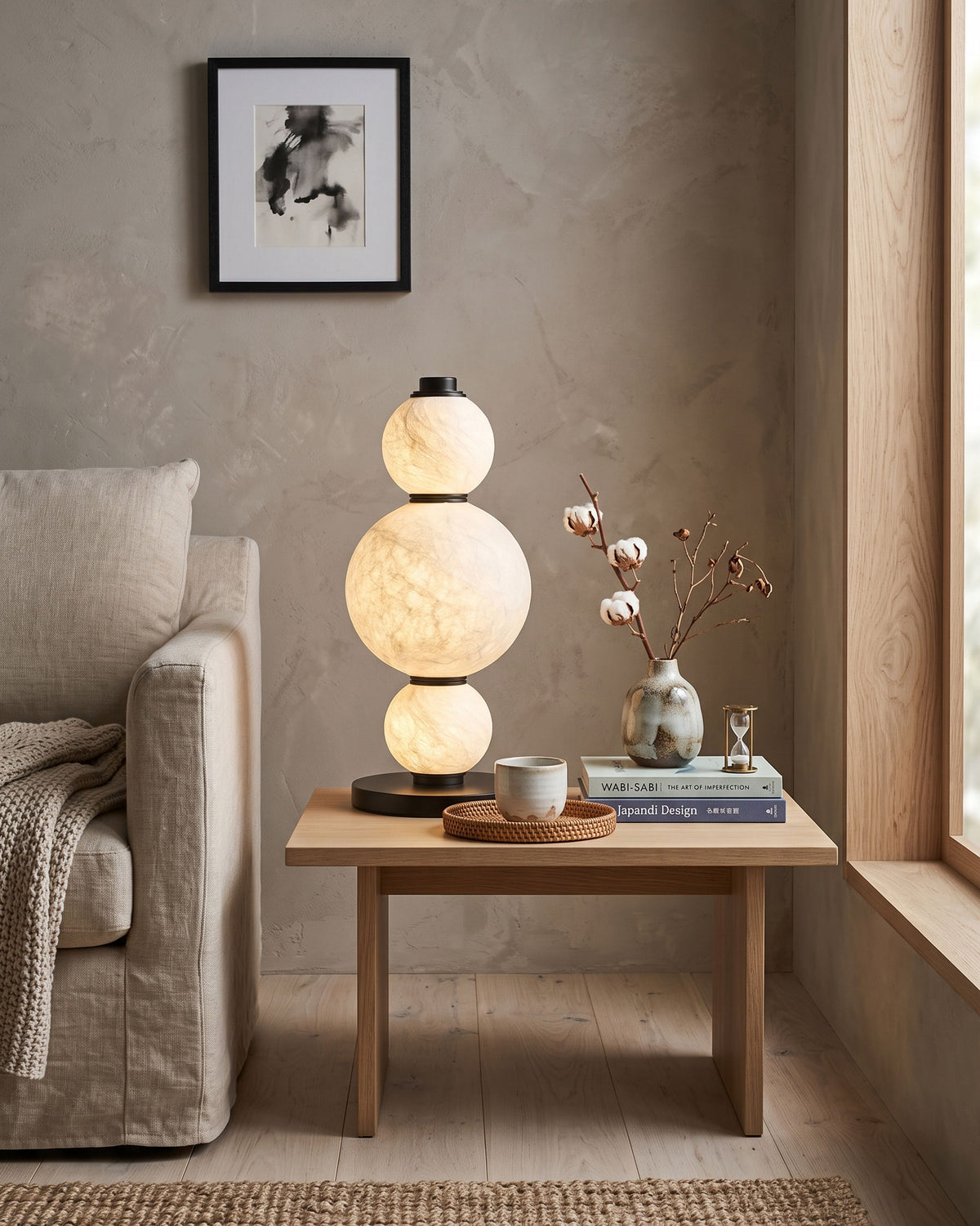 Elric Mulberry Silk Table Lamp