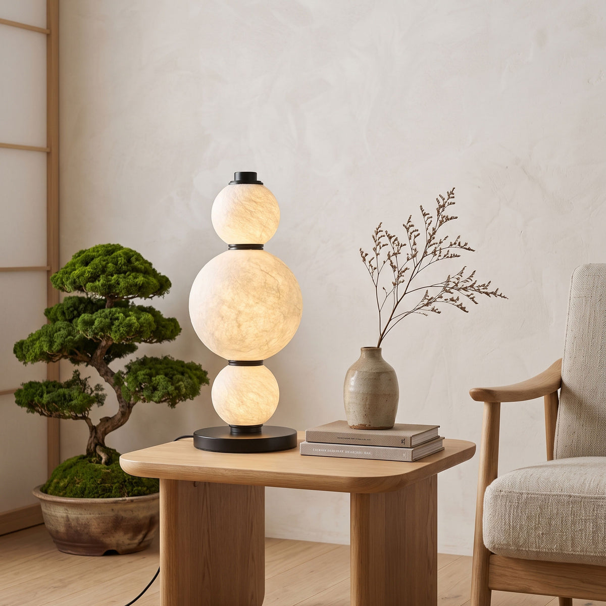 Elric Mulberry Silk Table Lamp