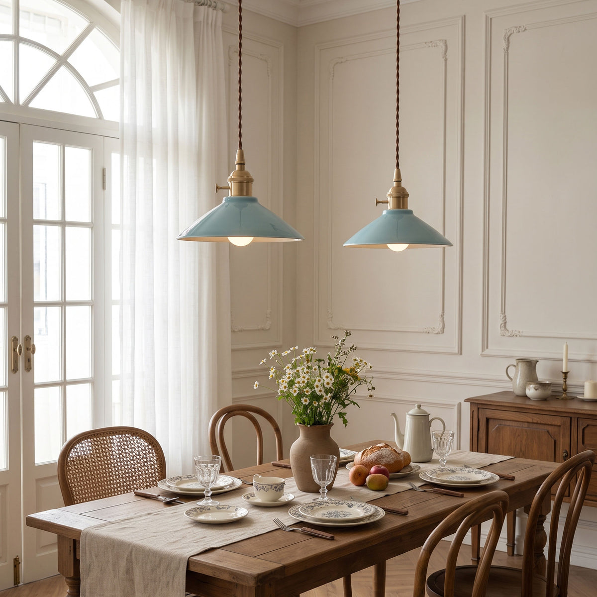 Emmeline Ceramic Cone Pendant Light – detail 4