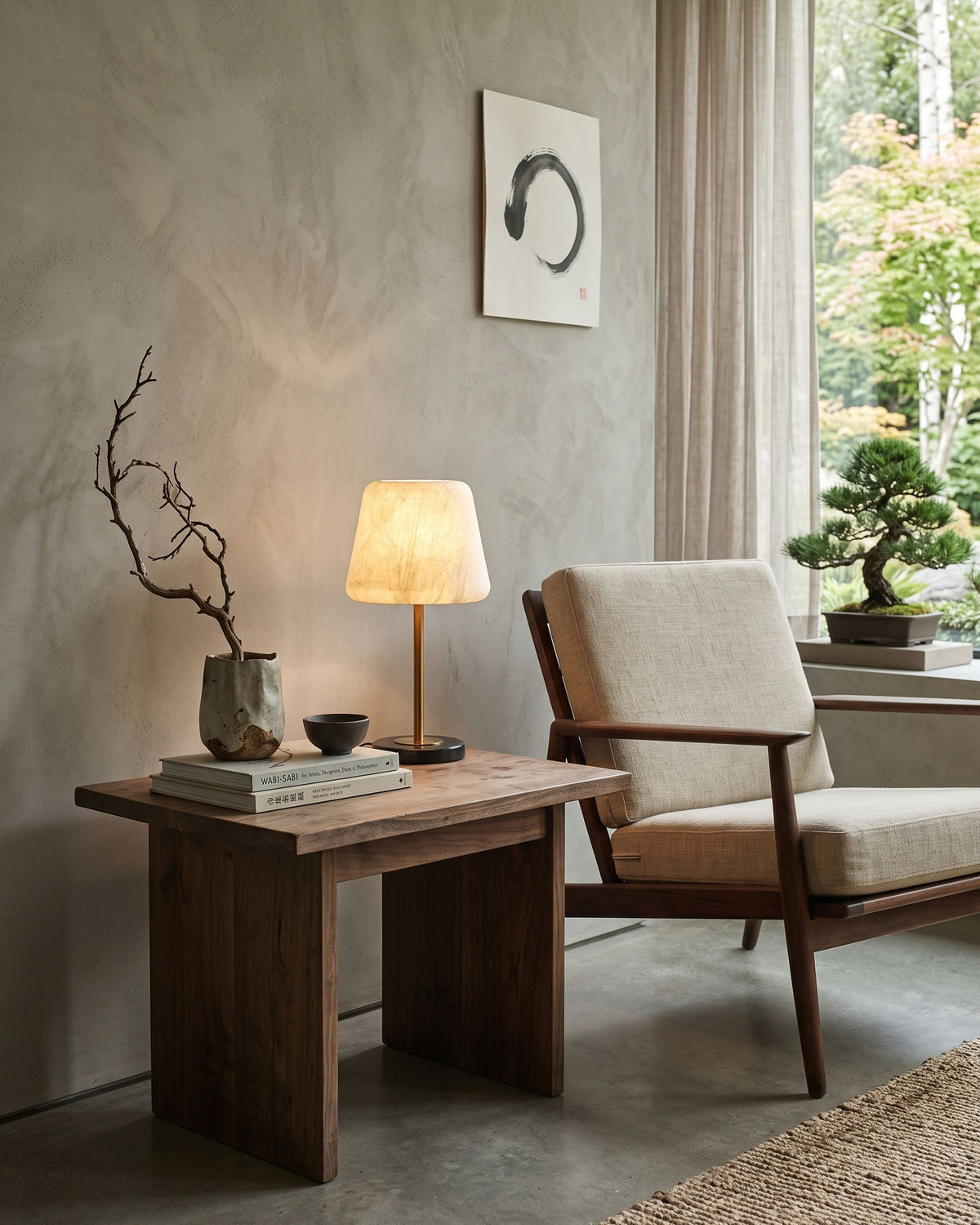 Emrys Mulberry Silk Table Lamp