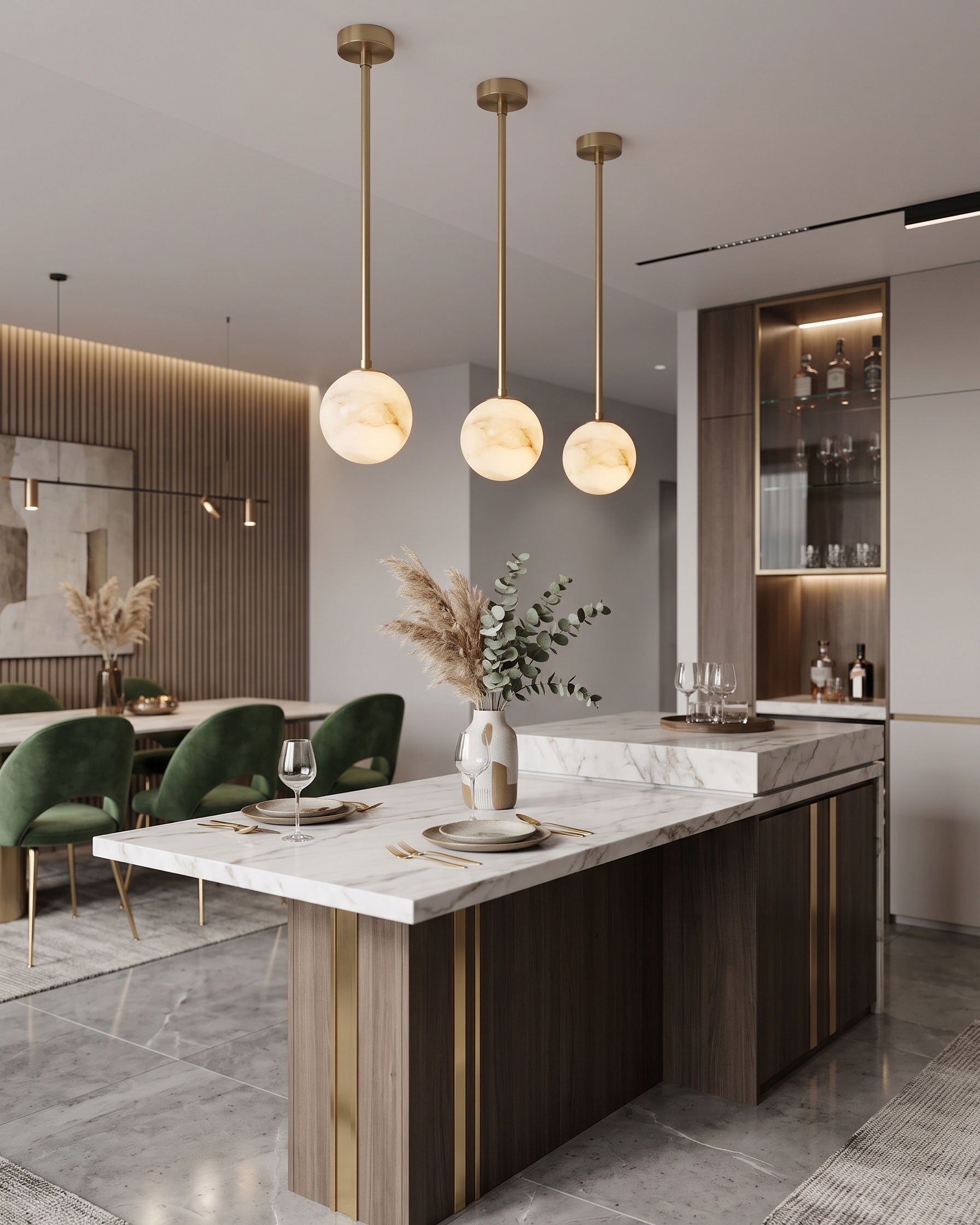 Enoch Natural Alabaster Pendant Light