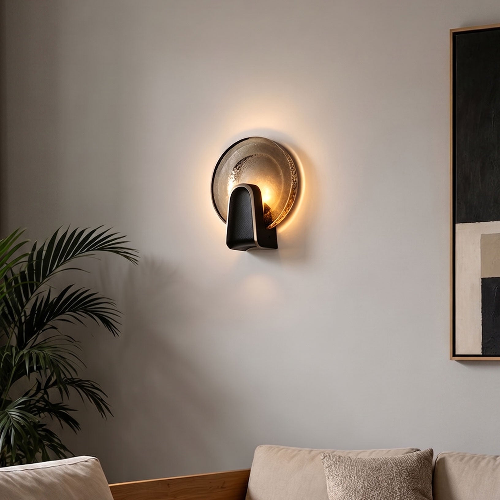Rayonshine Ephraim Organic Glass Wall Sconce — Detail View 4