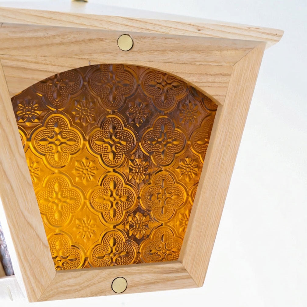 Esme Wooden Cage Pendant Light