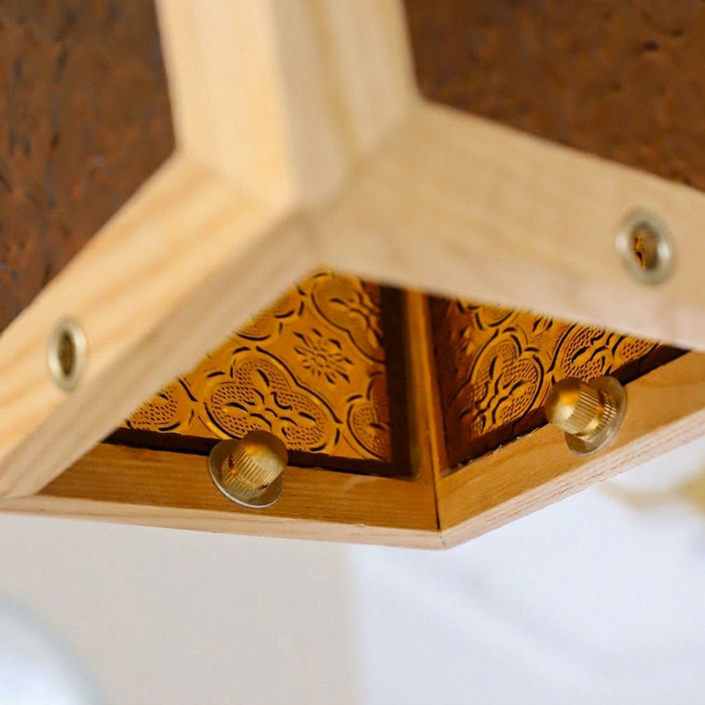 Esme Wooden Cage Pendant Light