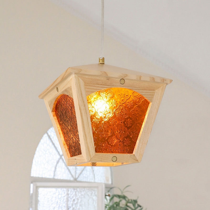Esme Wooden Cage Pendant Light