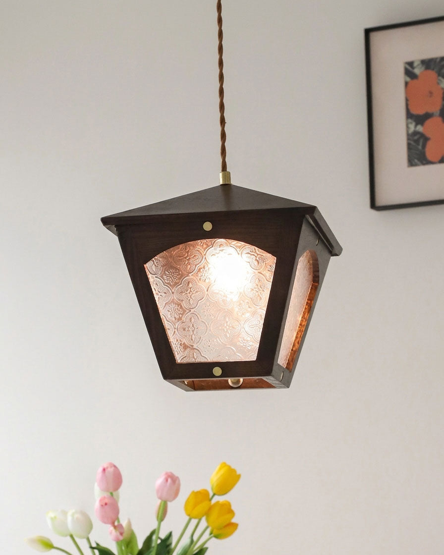 Esme Wooden Cage Pendant Light