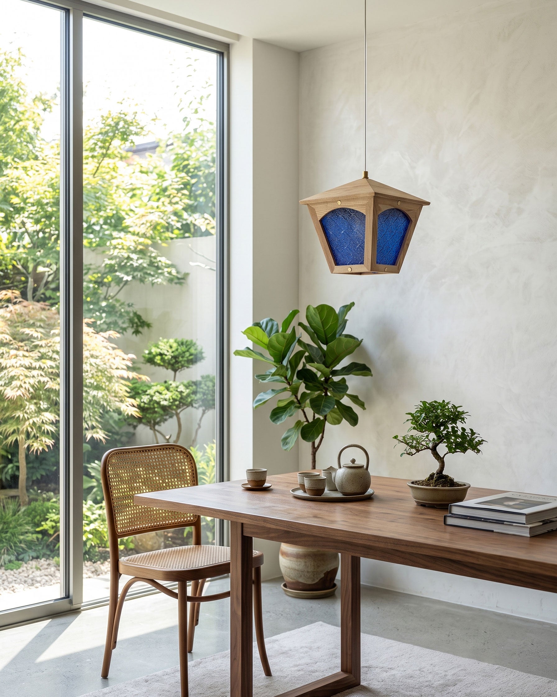 Esme Wooden Cage Pendant Light