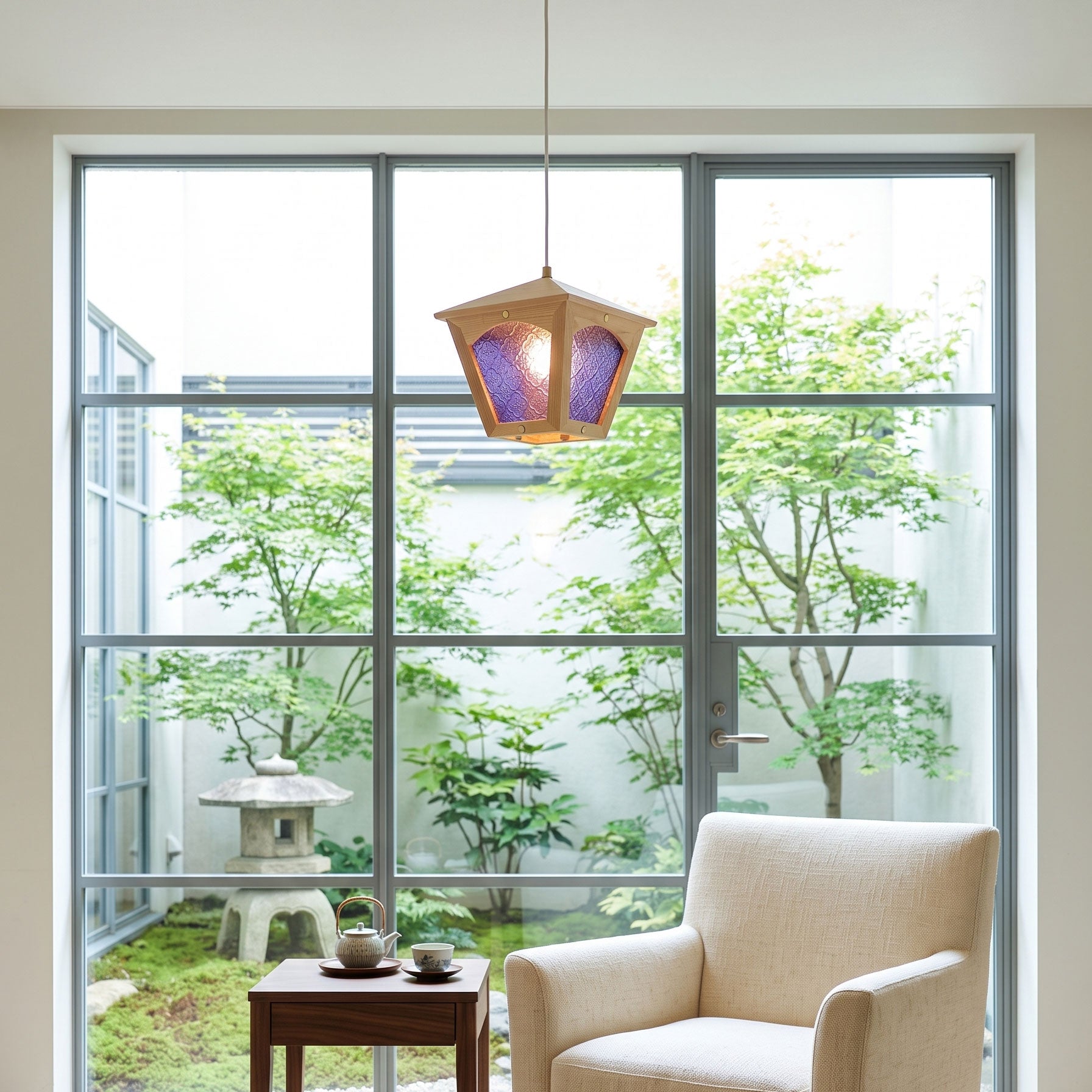 Esme Wooden Cage Pendant Light