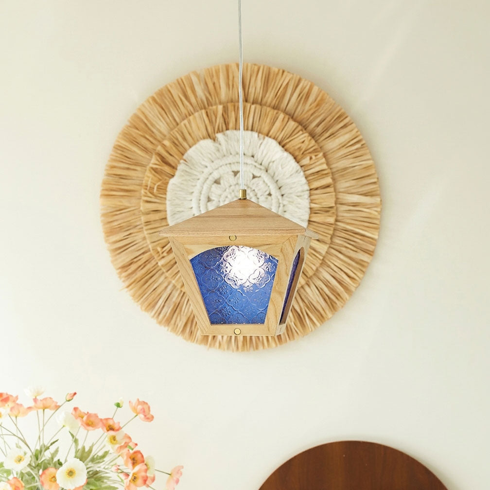 Esme Wooden Cage Pendant Light