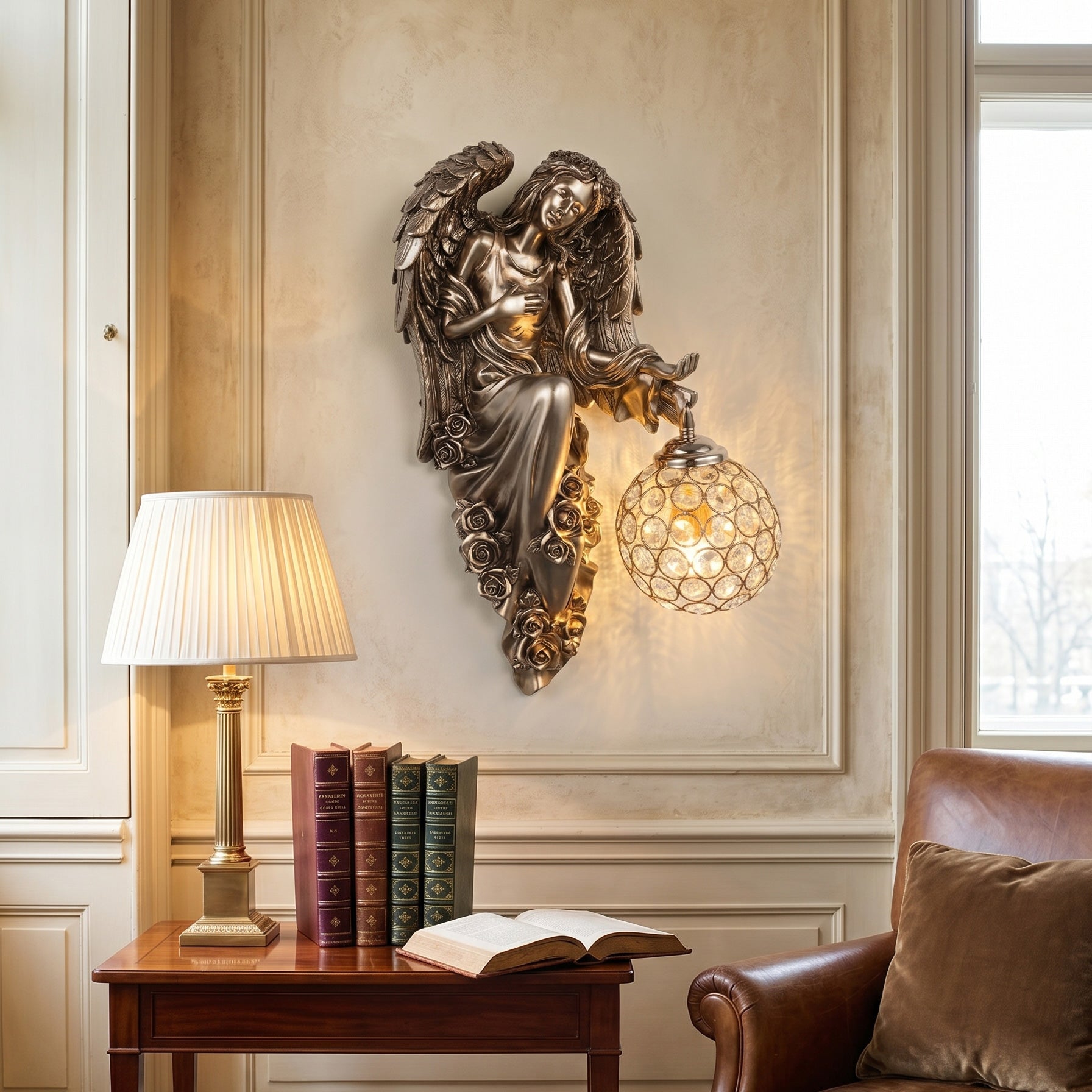 Evangeline Angel Crystal Wall Sconce