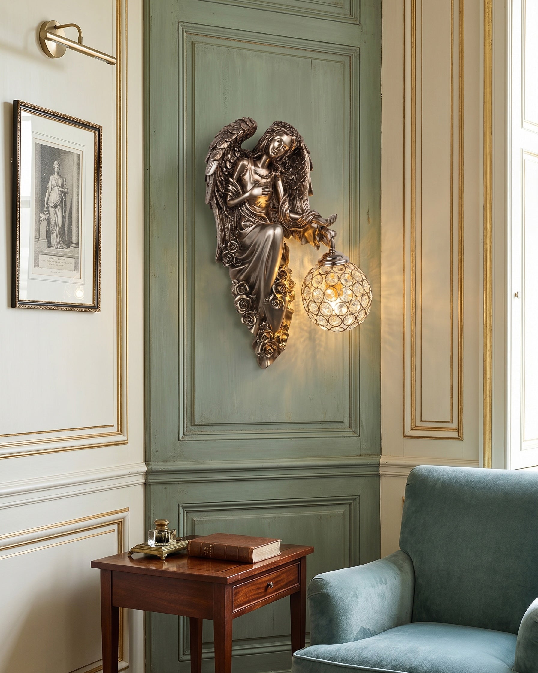 Evangeline Angel Crystal Wall Sconce