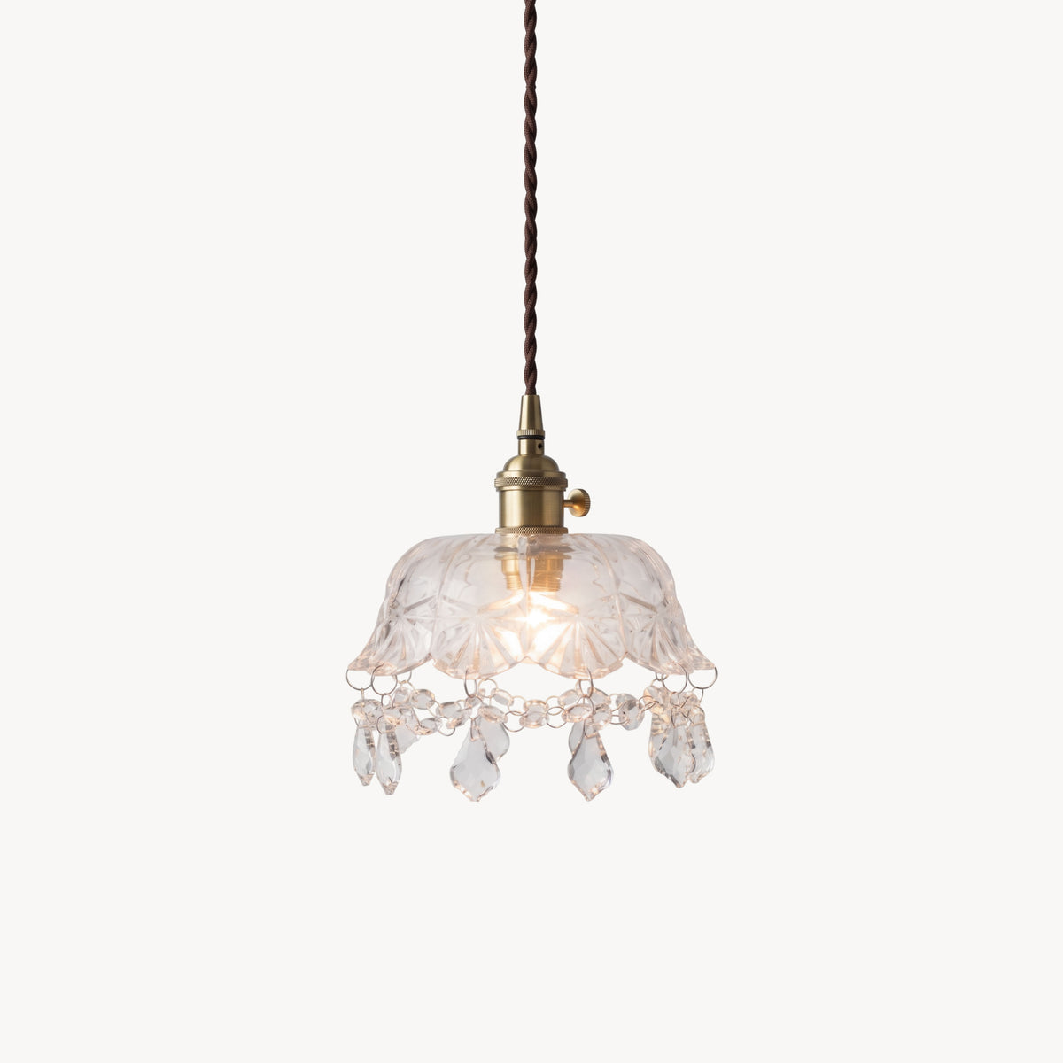 Lampada a sospensione Evelina Crystal