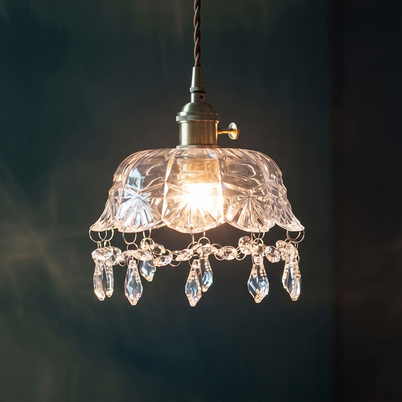 Lampada a sospensione Evelina Crystal