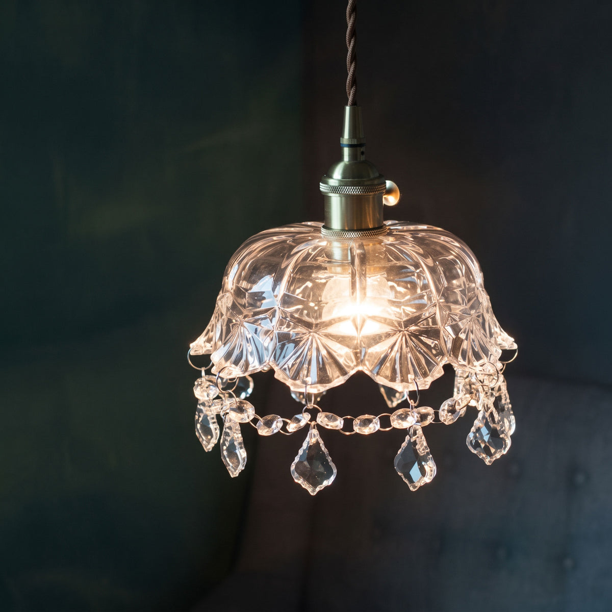 Lampada a sospensione Evelina Crystal
