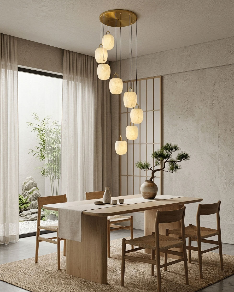 Evelisse Silk Pendant Light