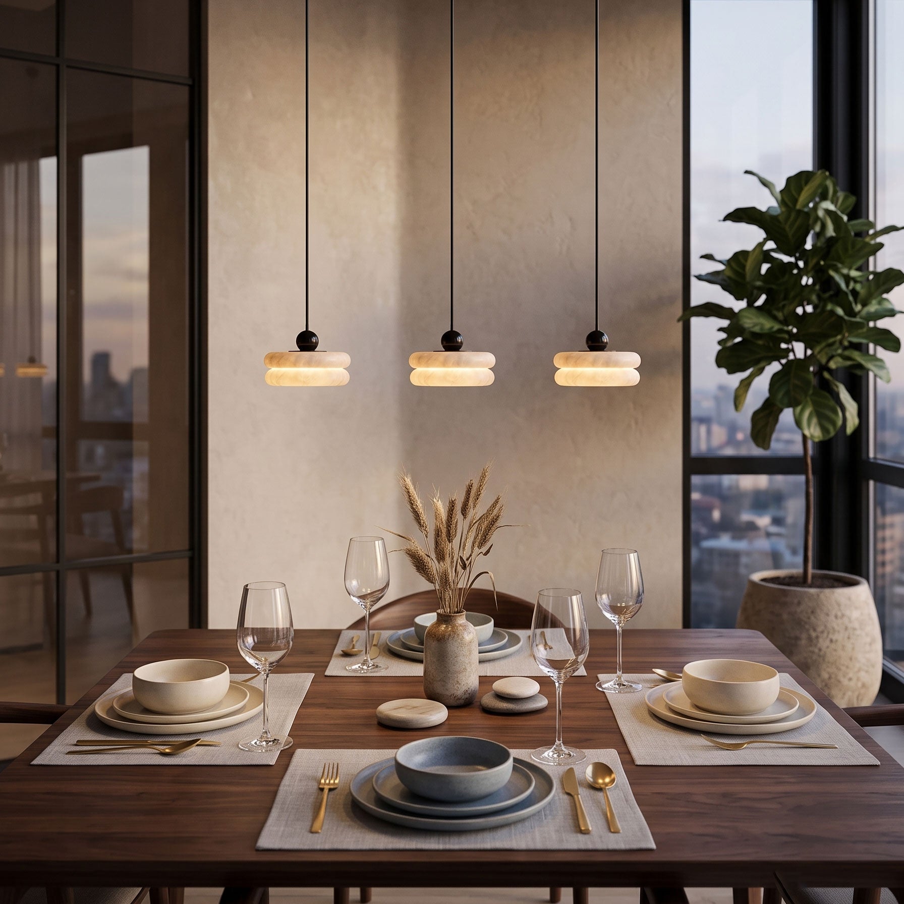 Evren Alabaster Pendant Light