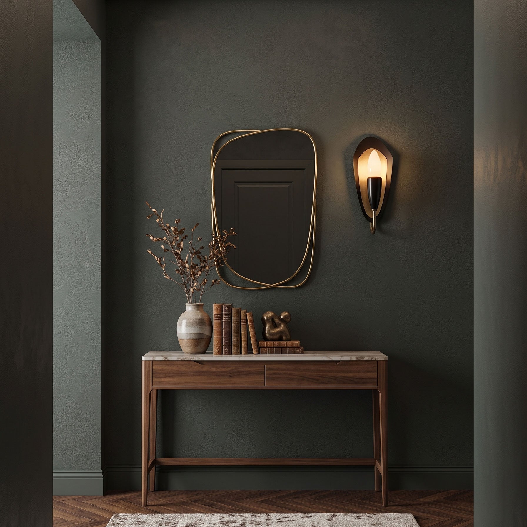 Felix Retro Black Wall Sconce