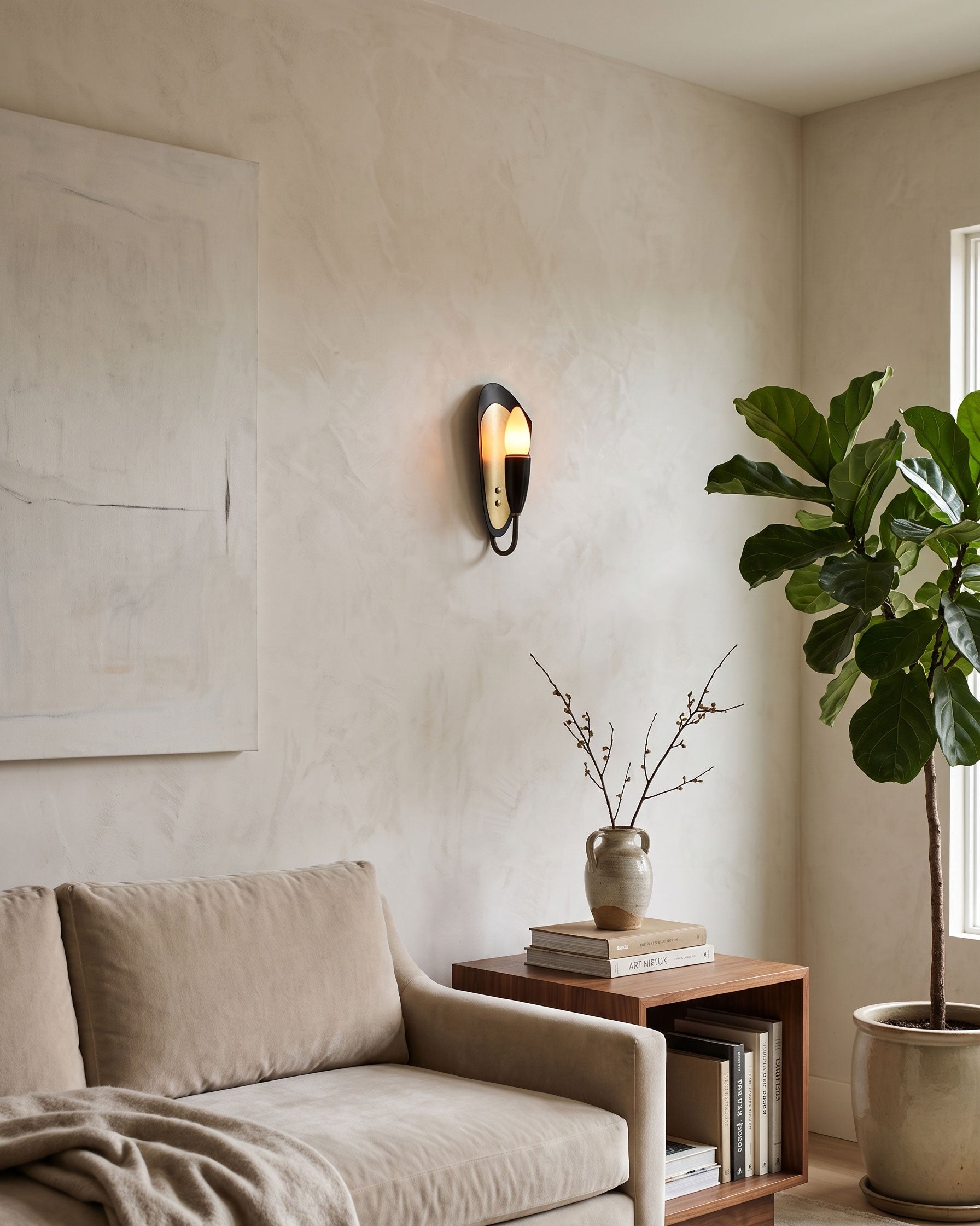 Felix Retro Black Wall Sconce