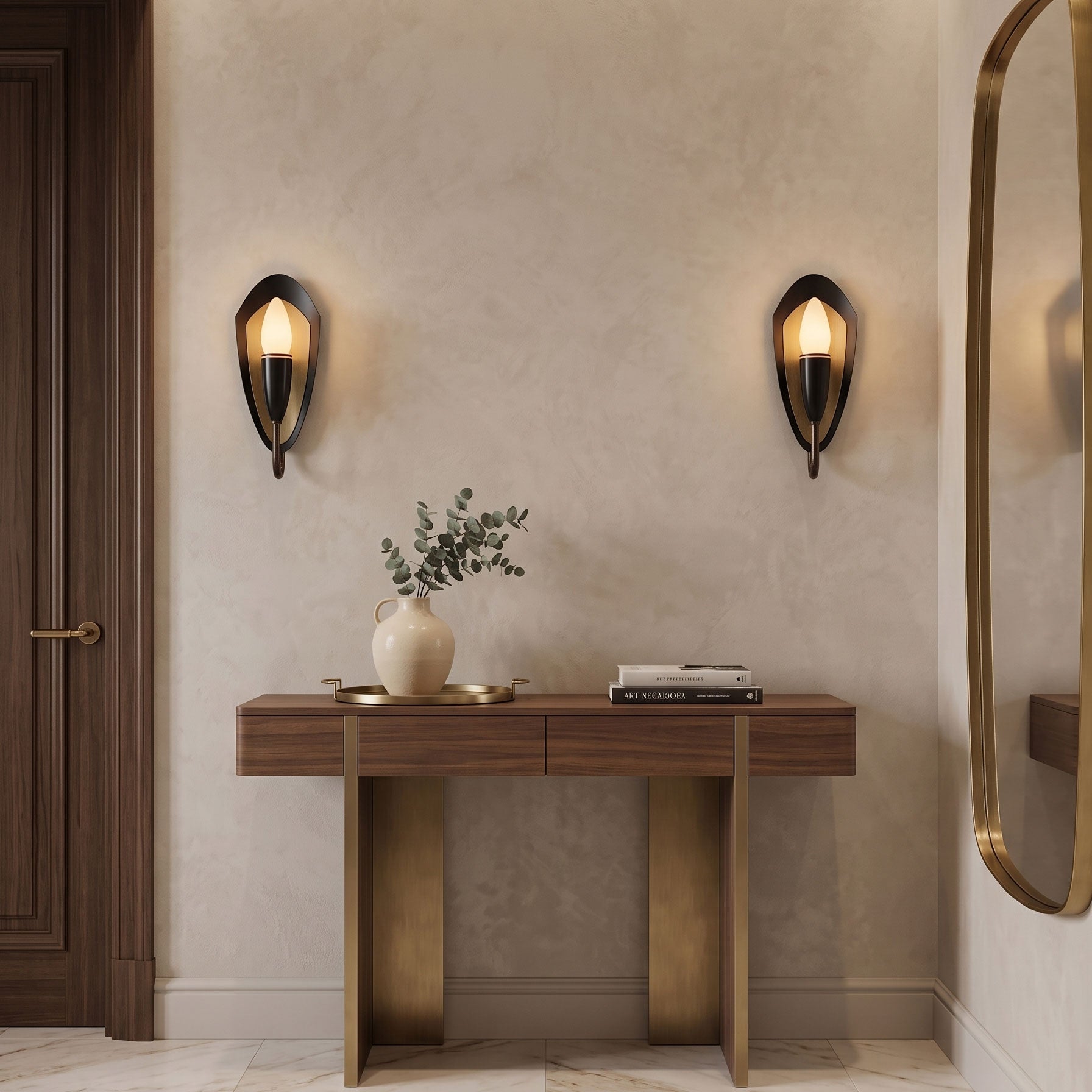 Felix Retro Black Wall Sconce