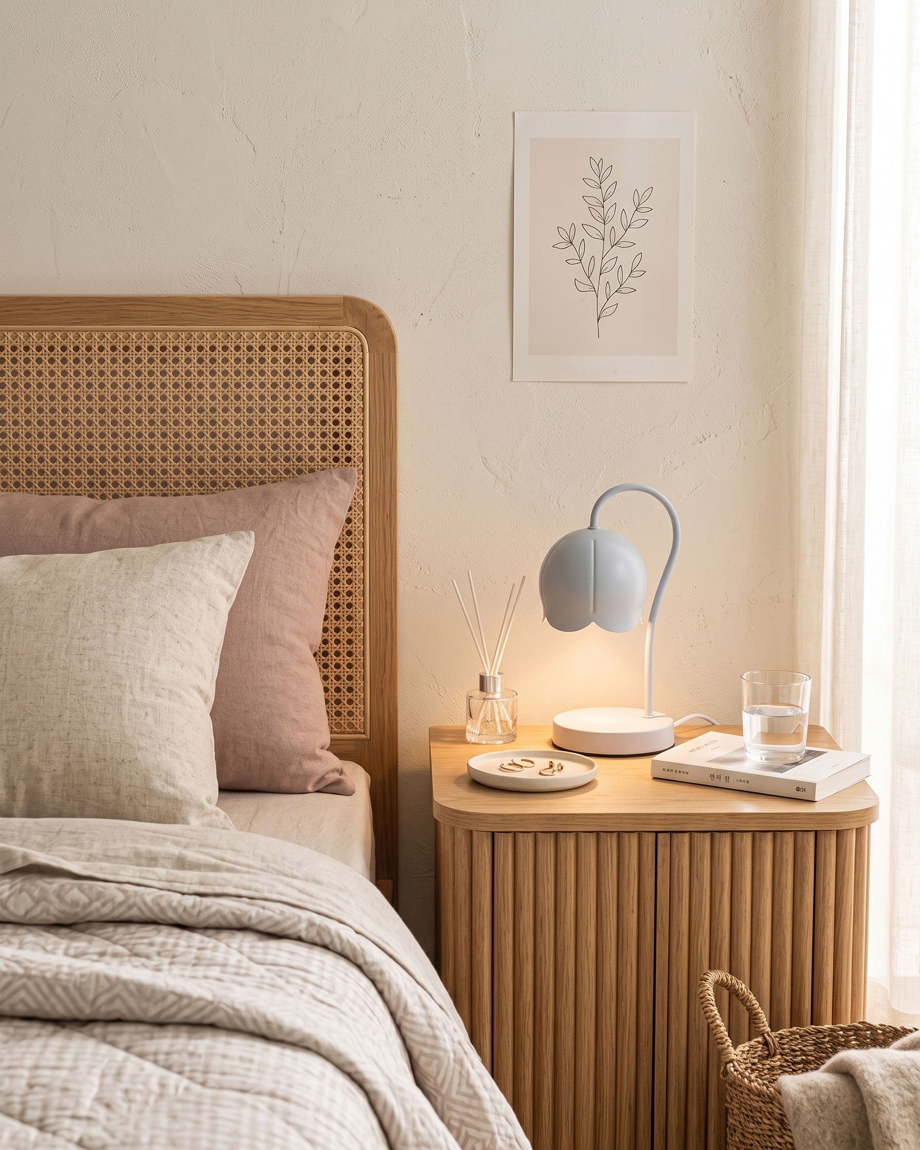 Fia Elegant Curved Table Lamp