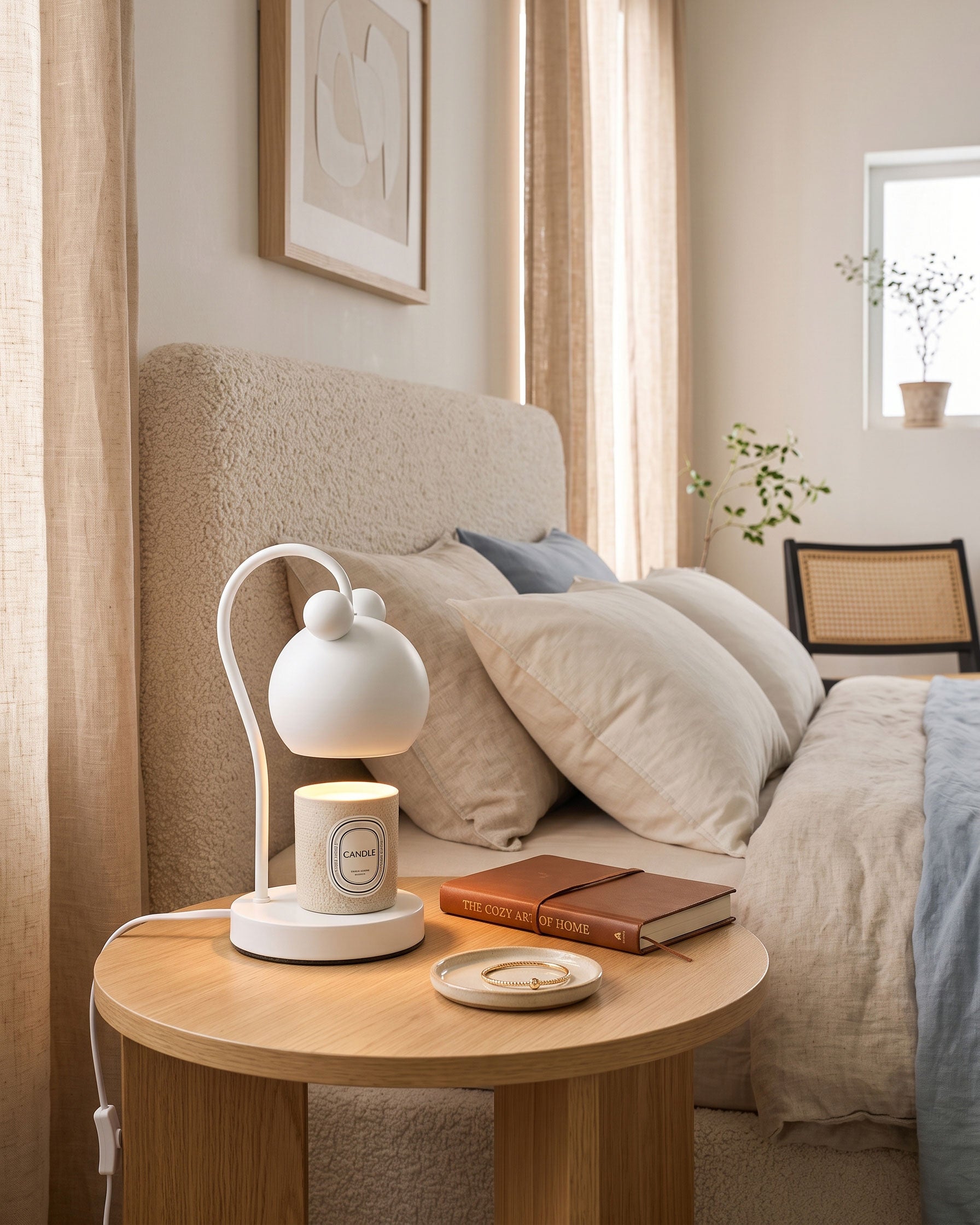 Fia Elegant Curved Table Lamp