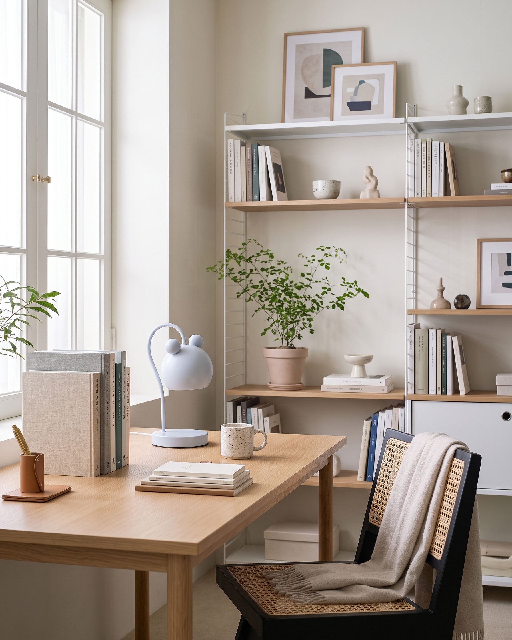 Fia Elegant Curved Table Lamp