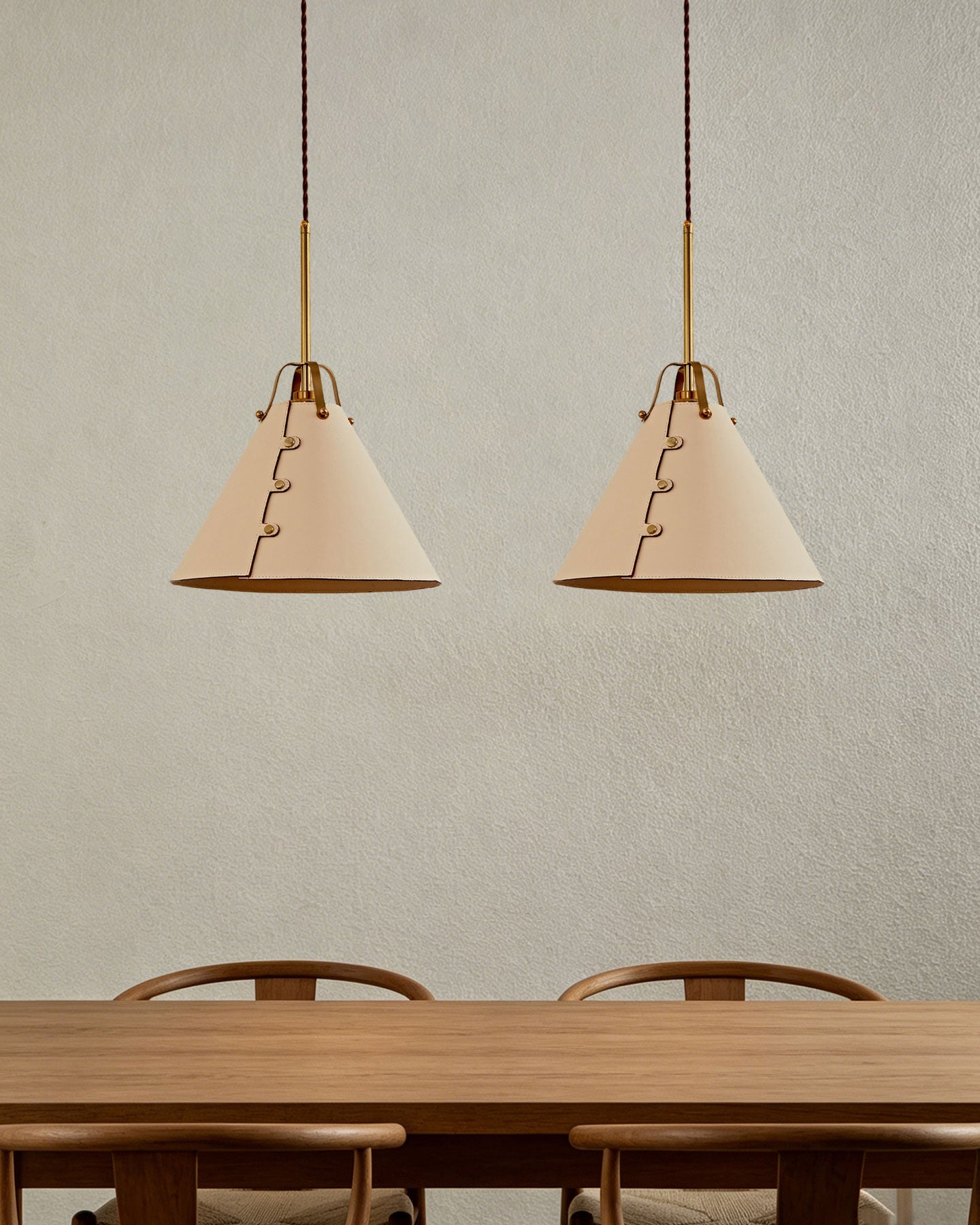 Fintan Stitched Cone Pendant Light