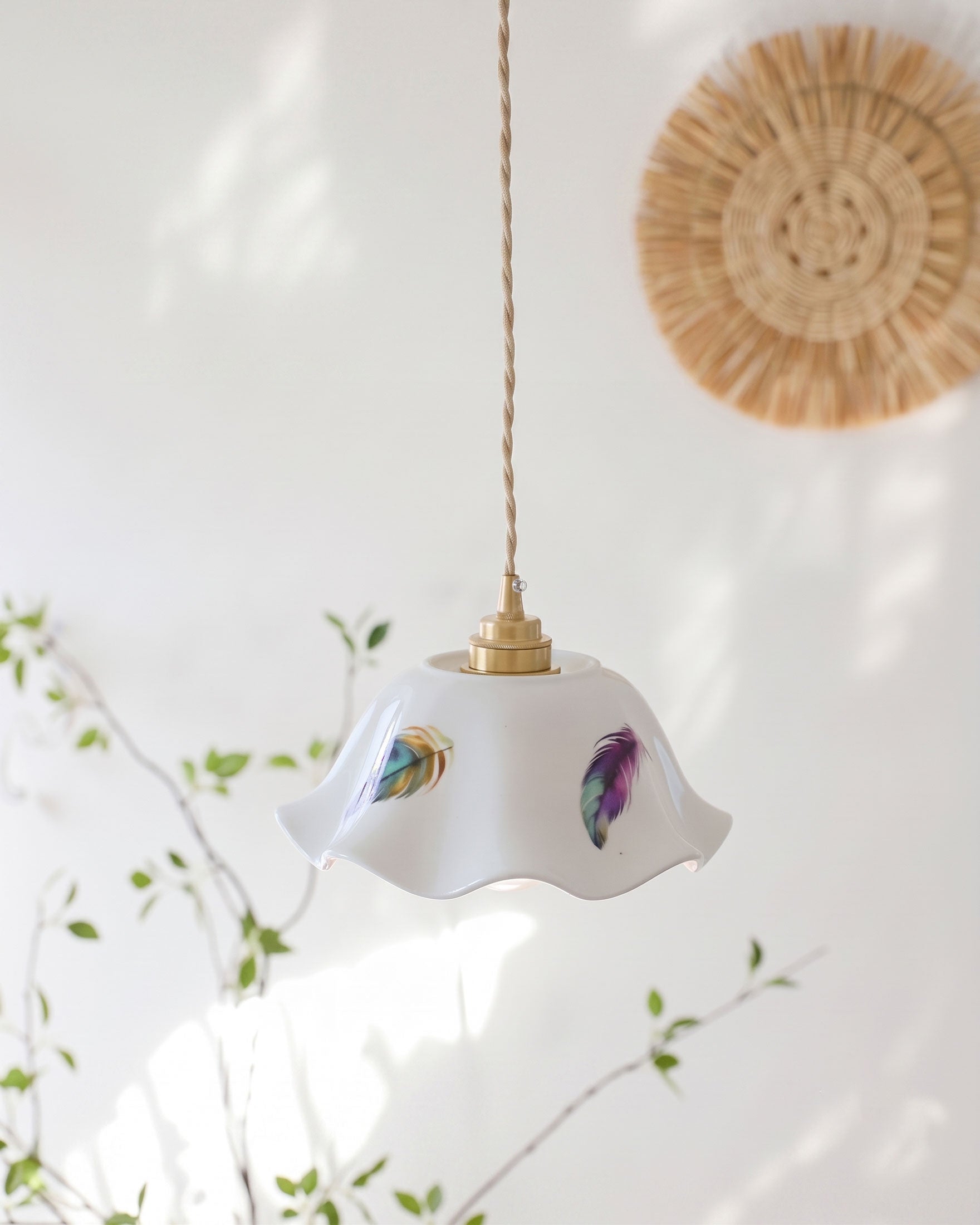 Fiona Hand-Painted Pendant Light