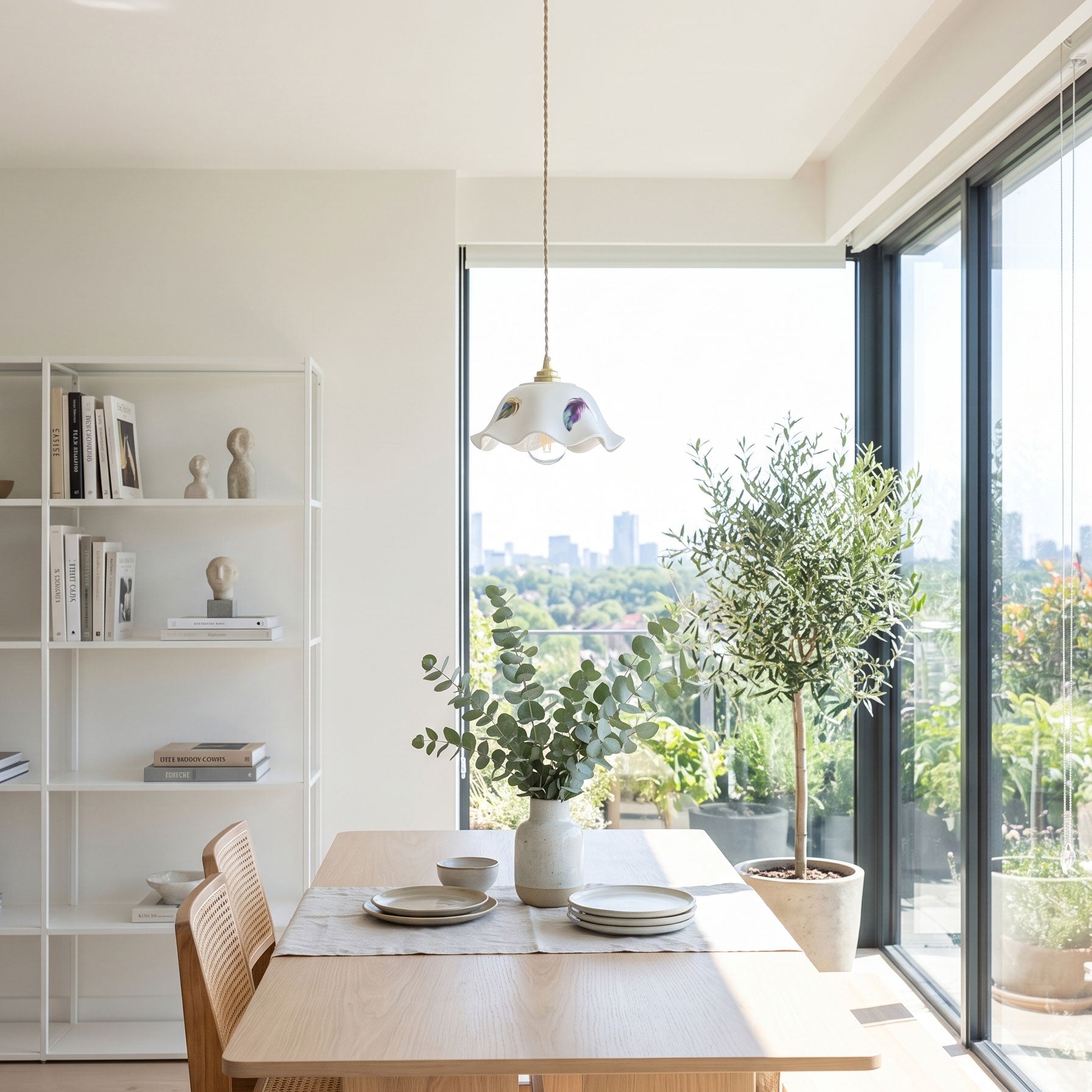 Fiona Hand-Painted Pendant Light