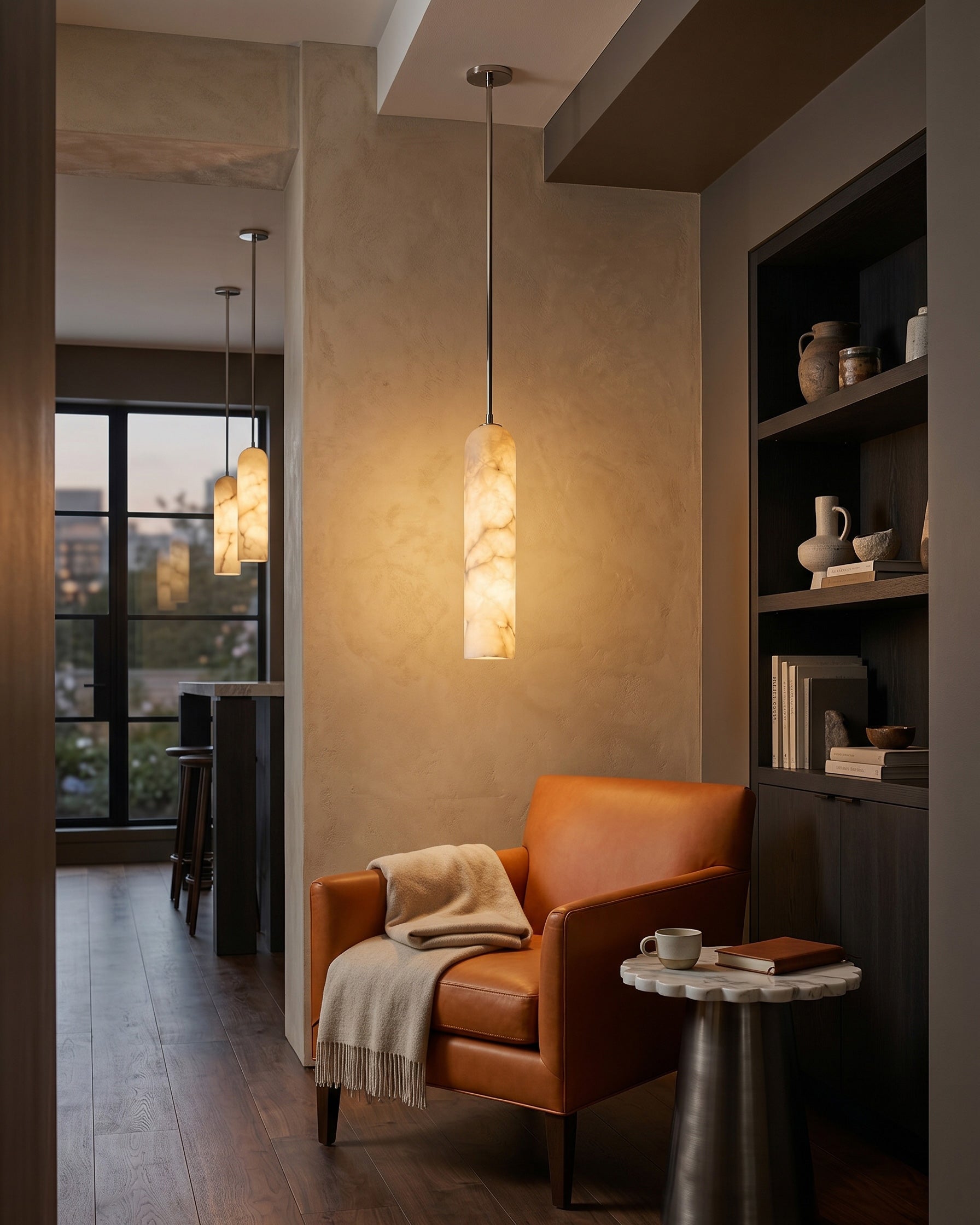 Float Alabaster Pendant Light