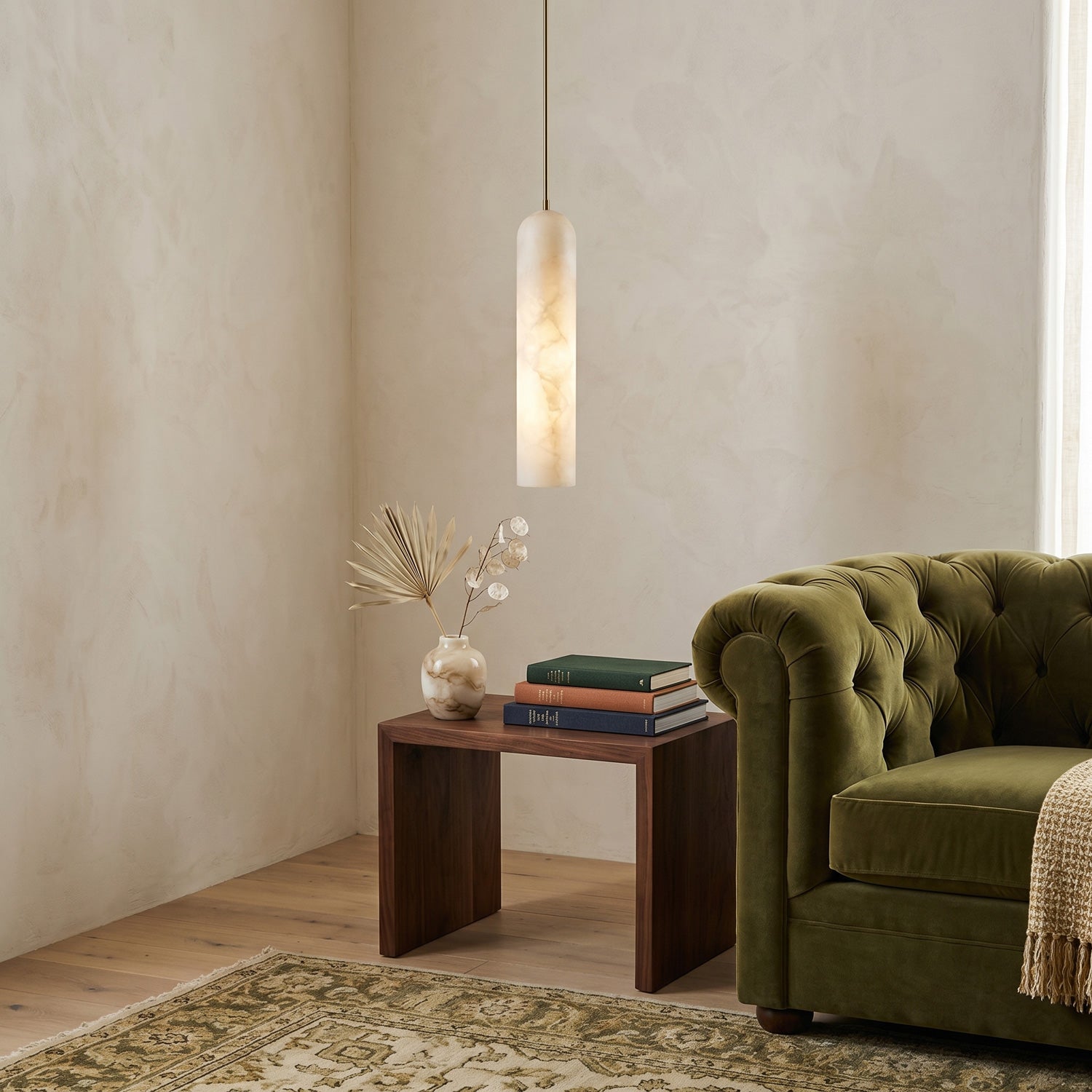 Float Alabaster Pendant Light