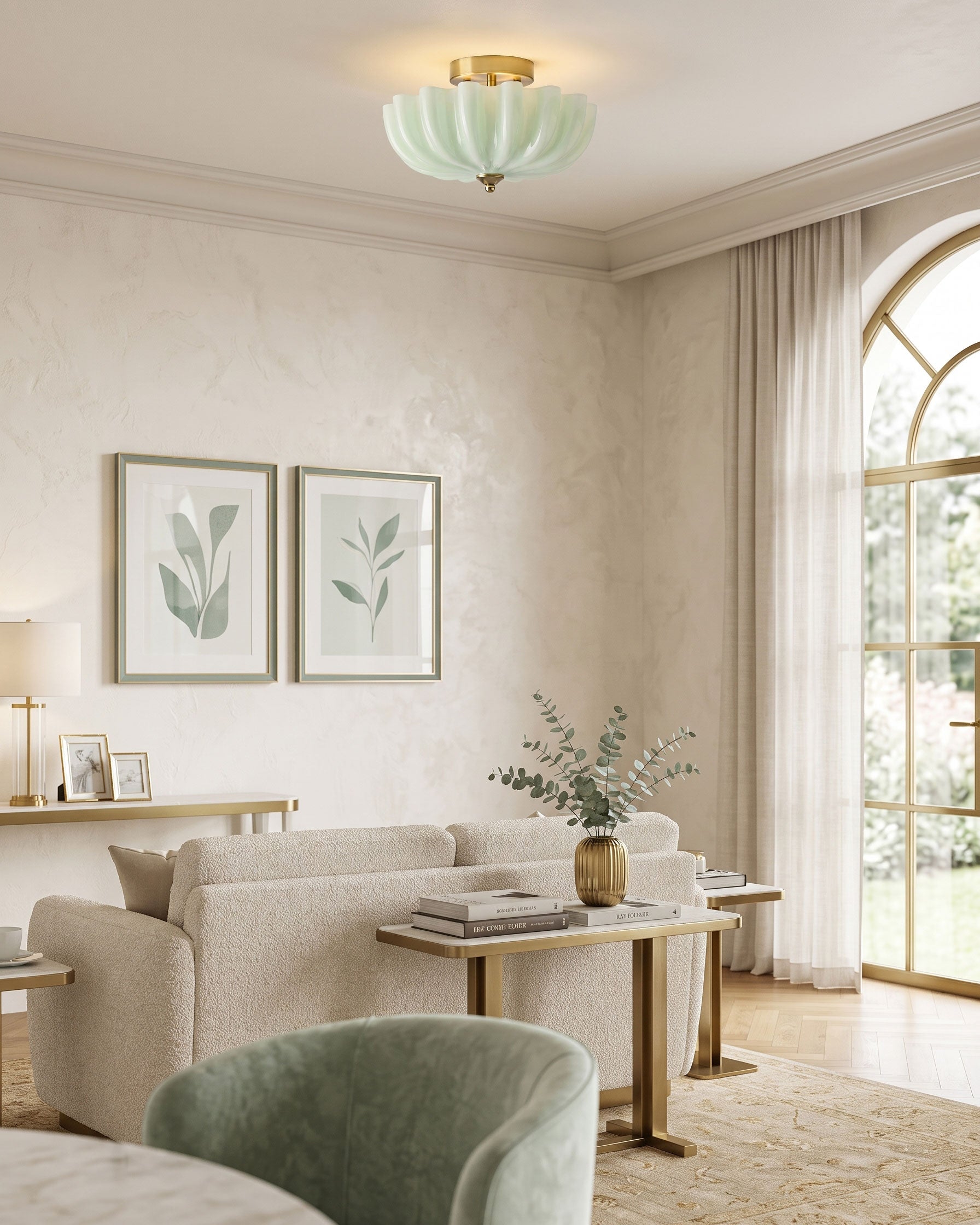 Rayonshine Linnea Scalloped Flush Mount — Detail View 13