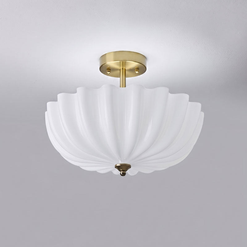 Linnea Scalloped Flush Mount