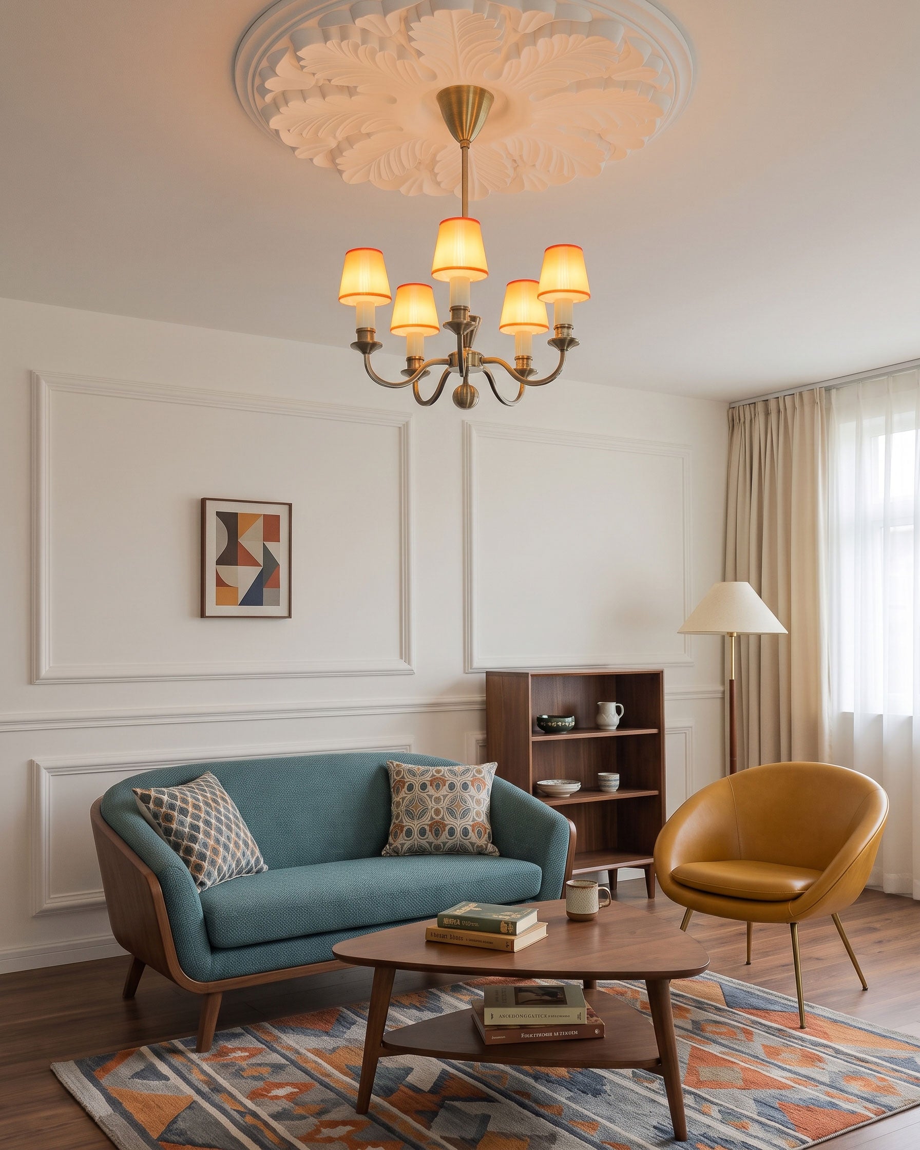 Gentry Opal Shade Chandelier