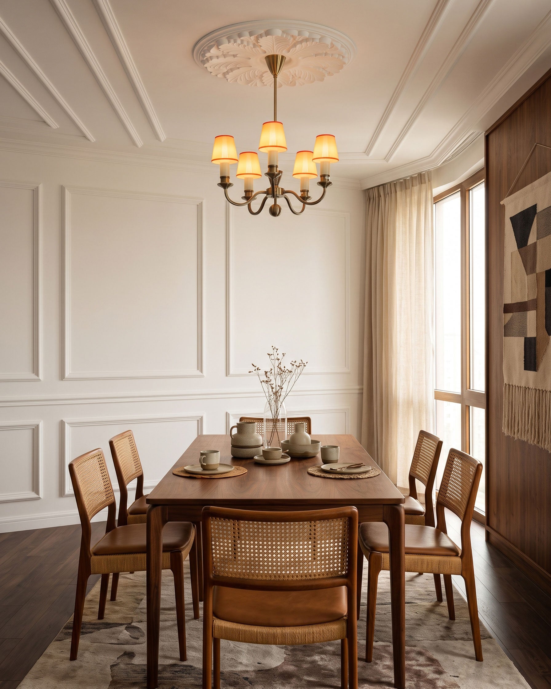 Gentry Opal Shade Chandelier
