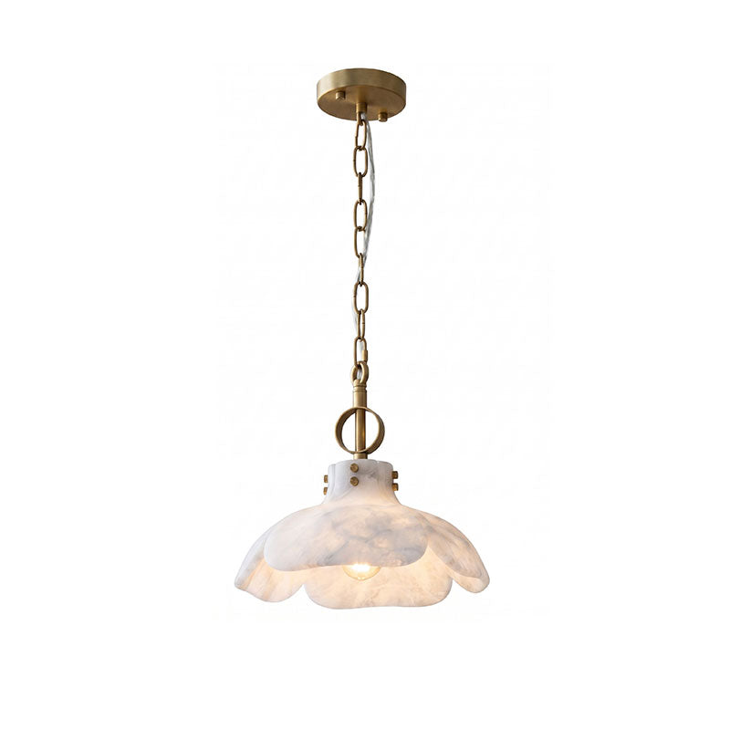 Giles Petal Alabaster Pendant Light