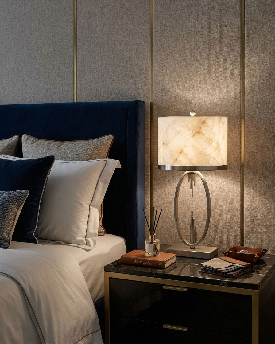 Gold Alabaster Table Lamp