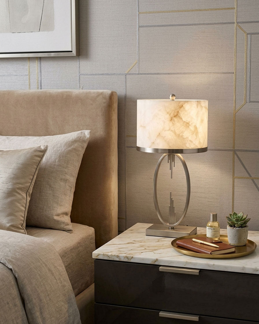 Gold Alabaster Table Lamp