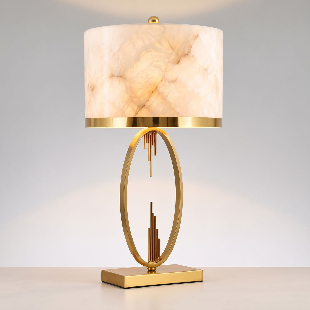 Gold Alabaster Table Lamp