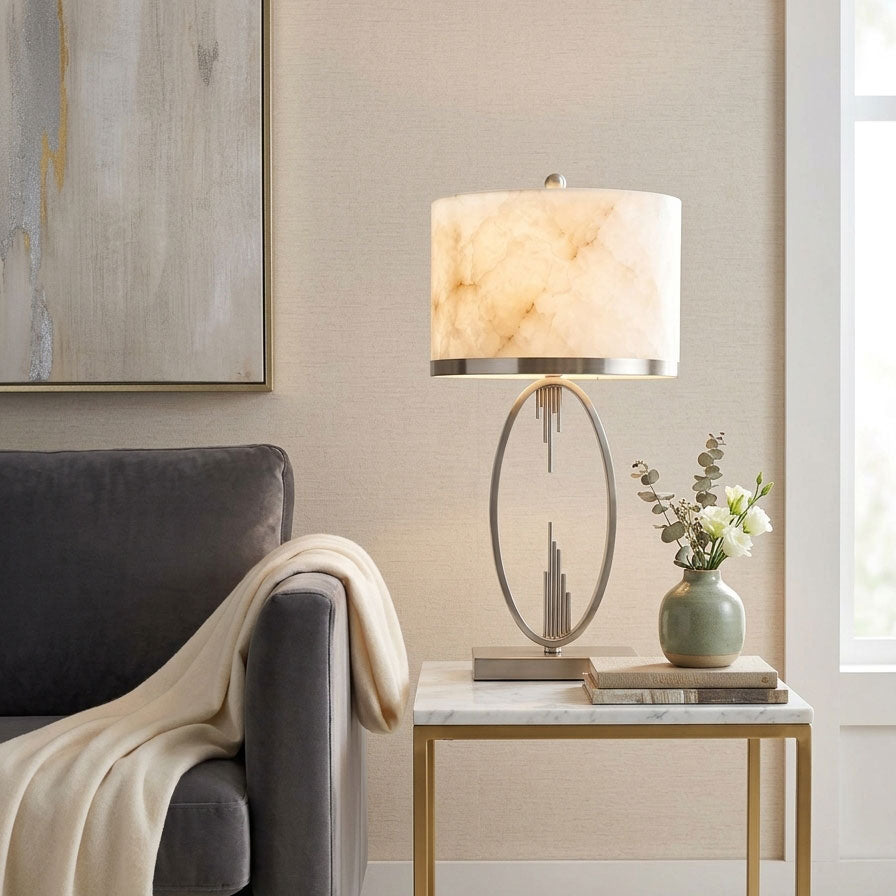 Gold Alabaster Table Lamp