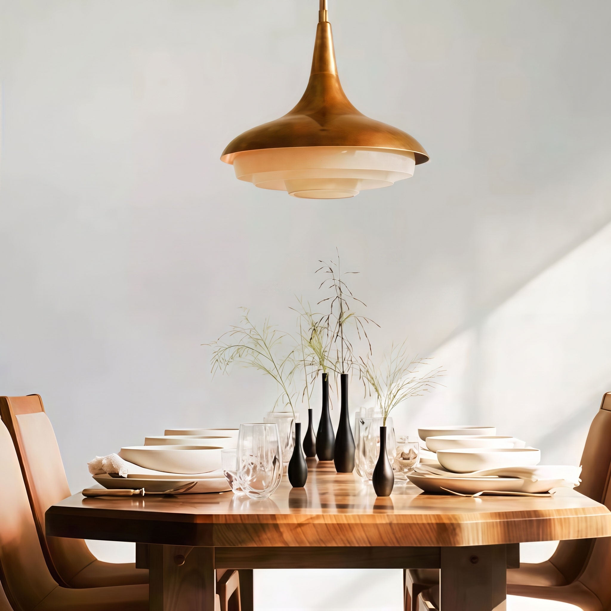 Harlan Opal Tiered Pendant Light