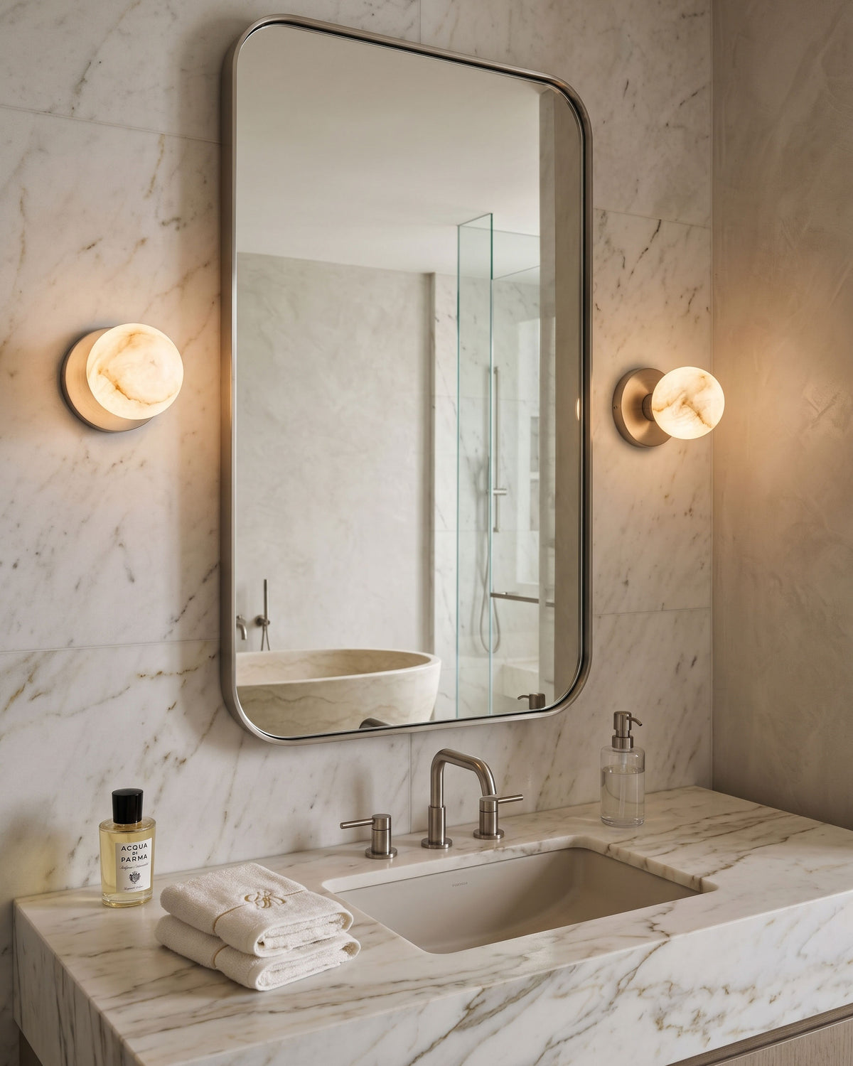 Harris Alabaster Globe Wall Sconce – detail 12