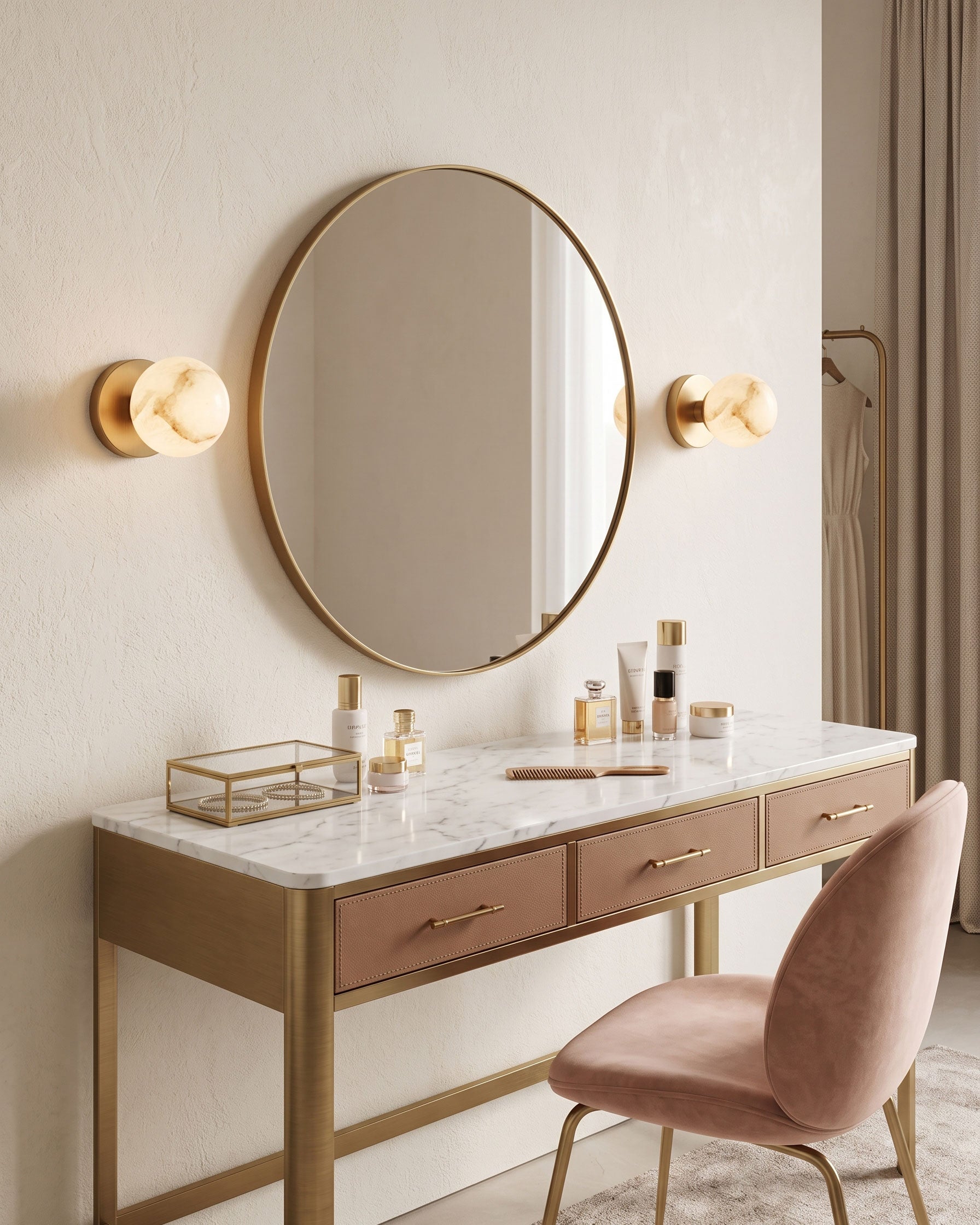 Harris Alabaster Globe Wall Sconce – detail 14