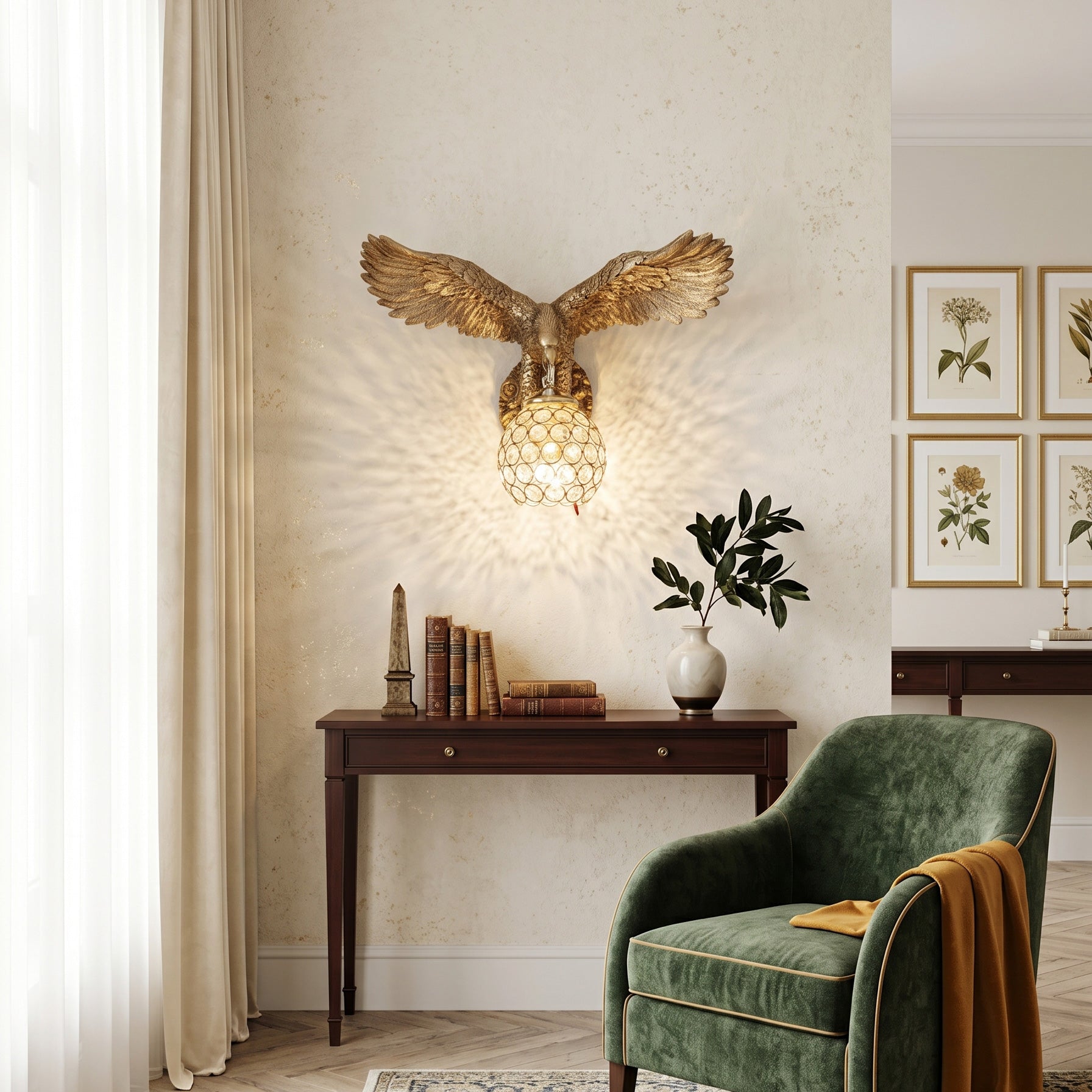 Harrison Eagle Wings Wall Sconce