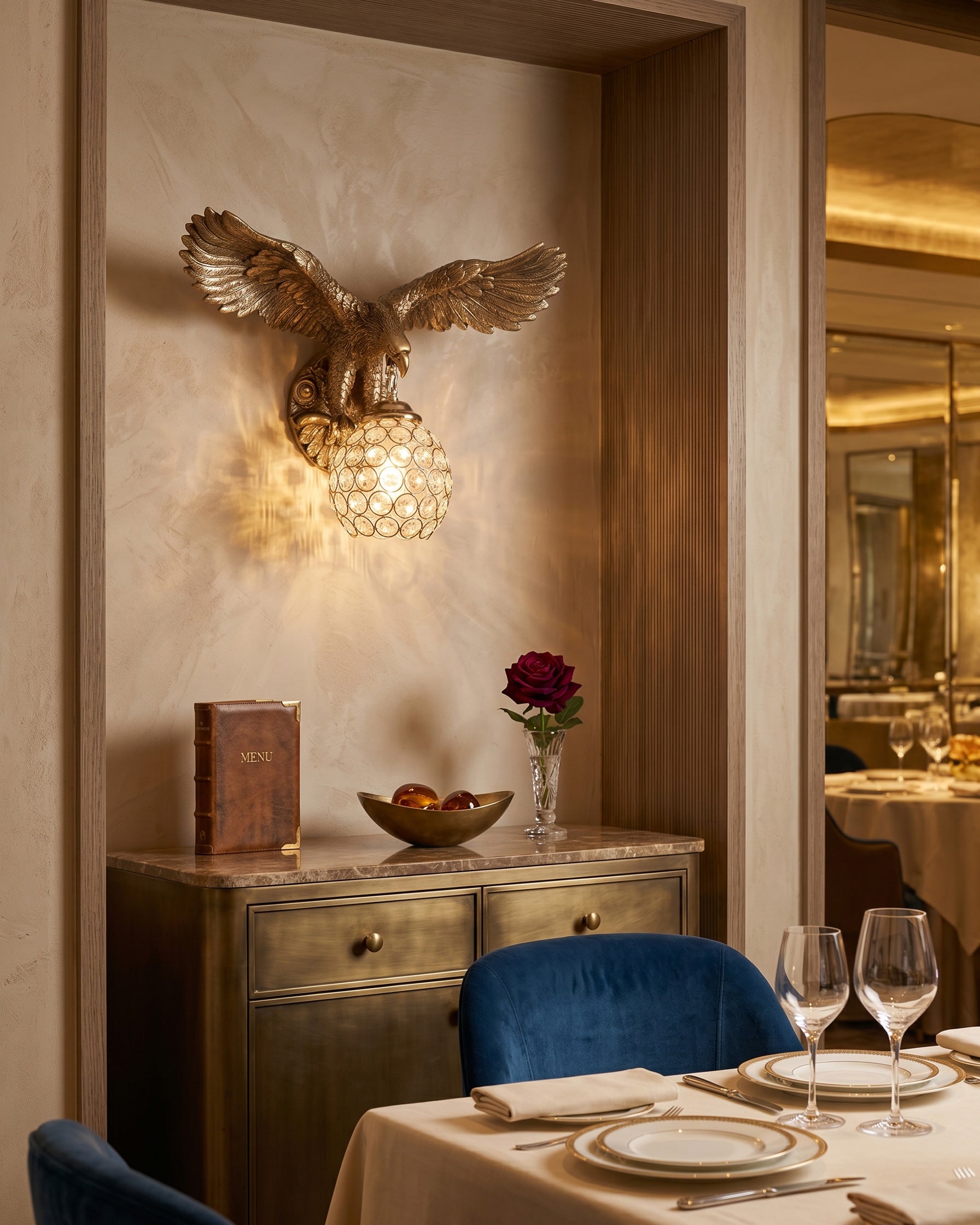 Harrison Eagle Wings Wall Sconce