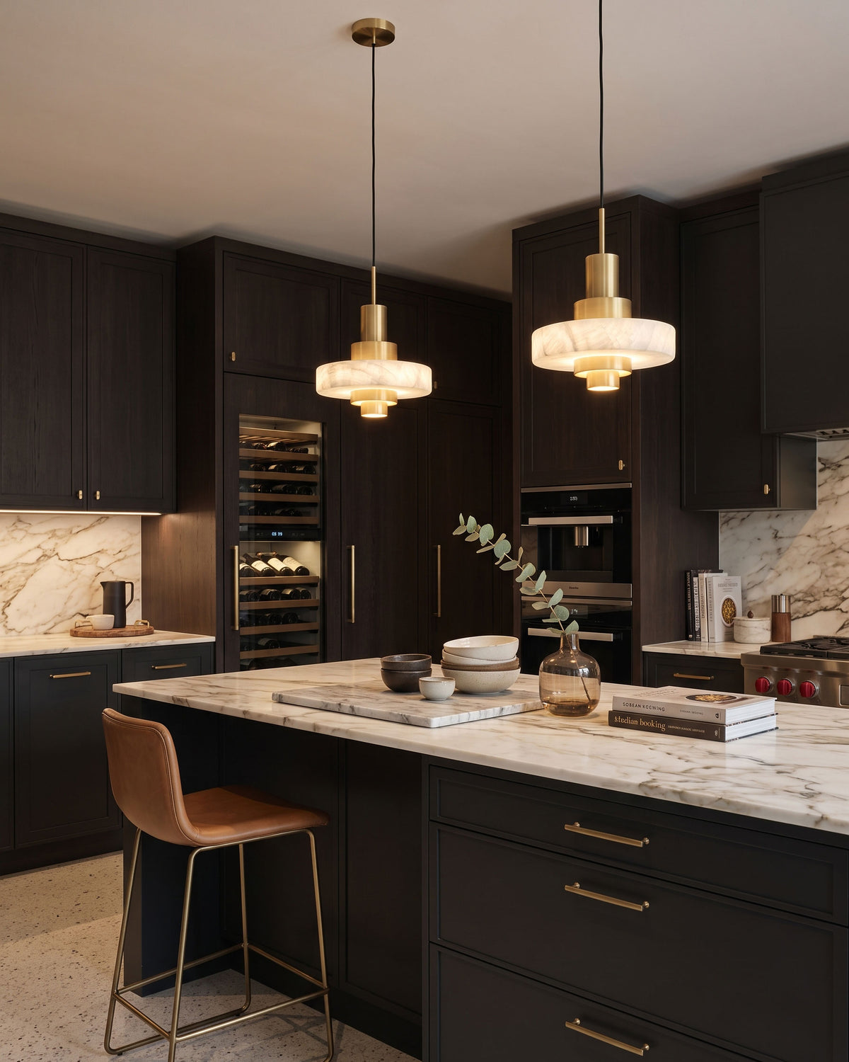 Herbie Alabaster Pendant Light
