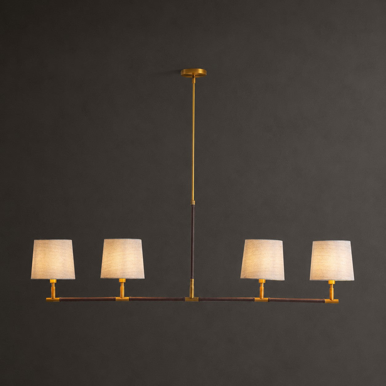 Huxley Linear Fabric Chandelier