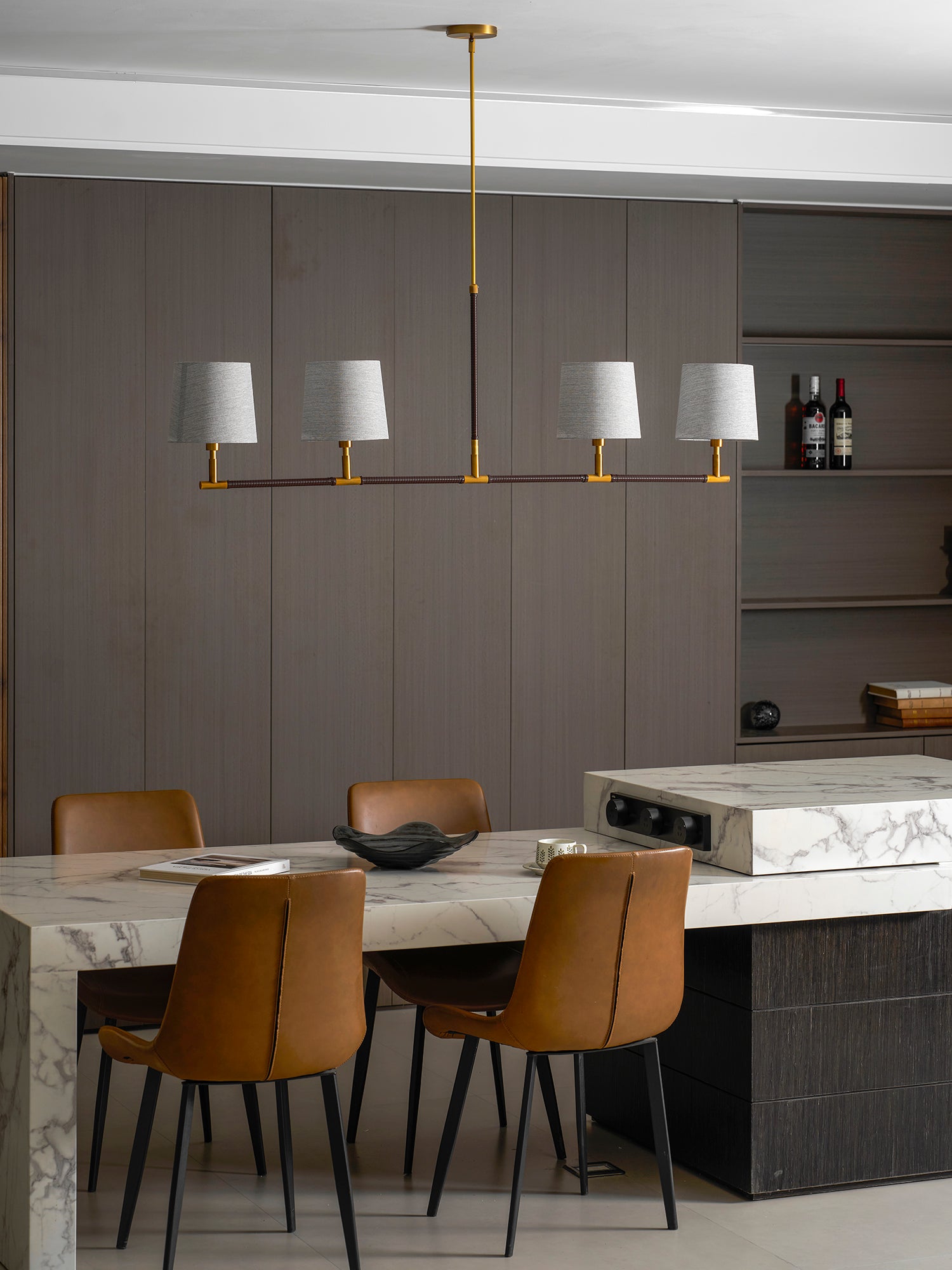 Huxley Linear Fabric Chandelier