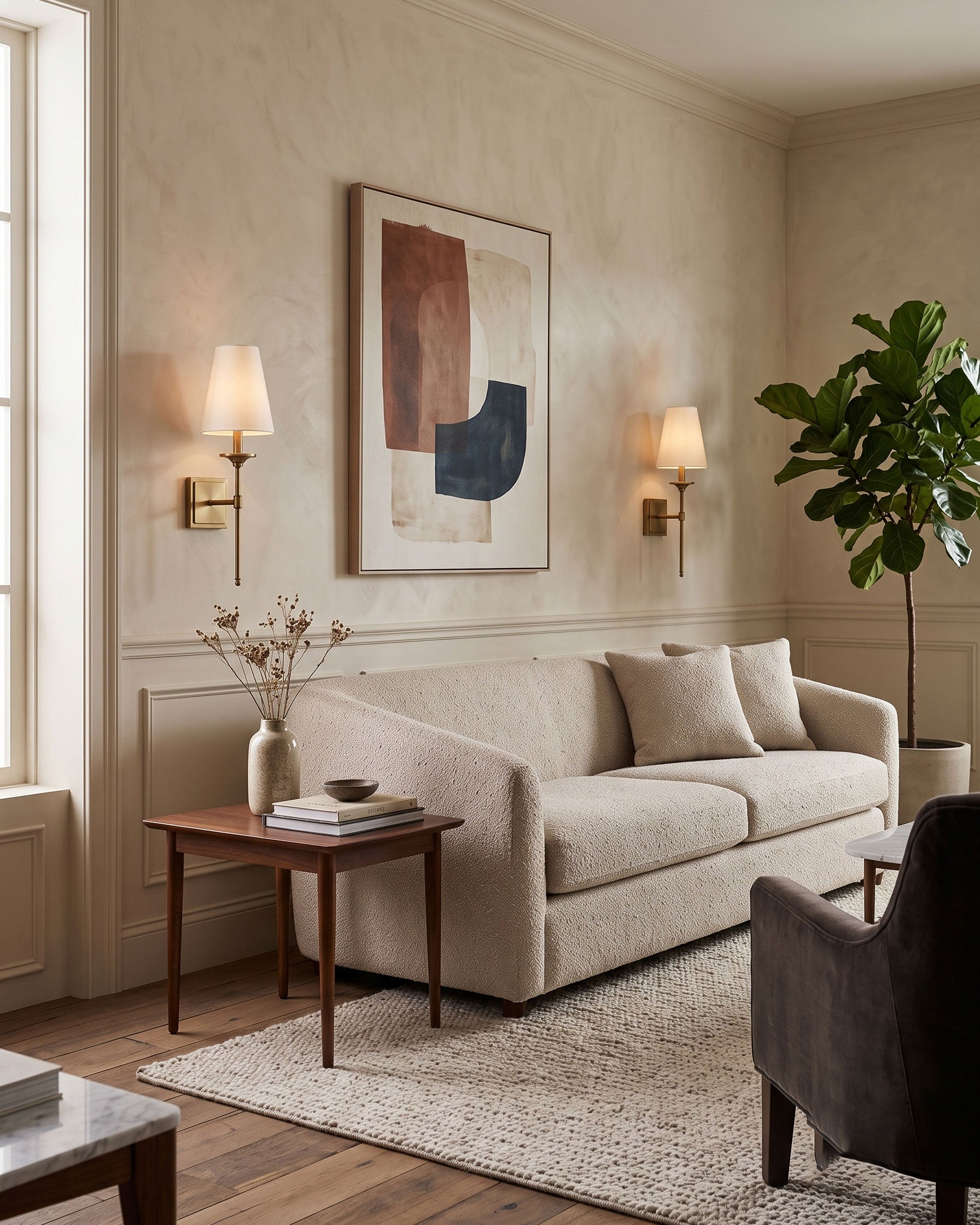 Ida Classic Fabric Wall Sconce