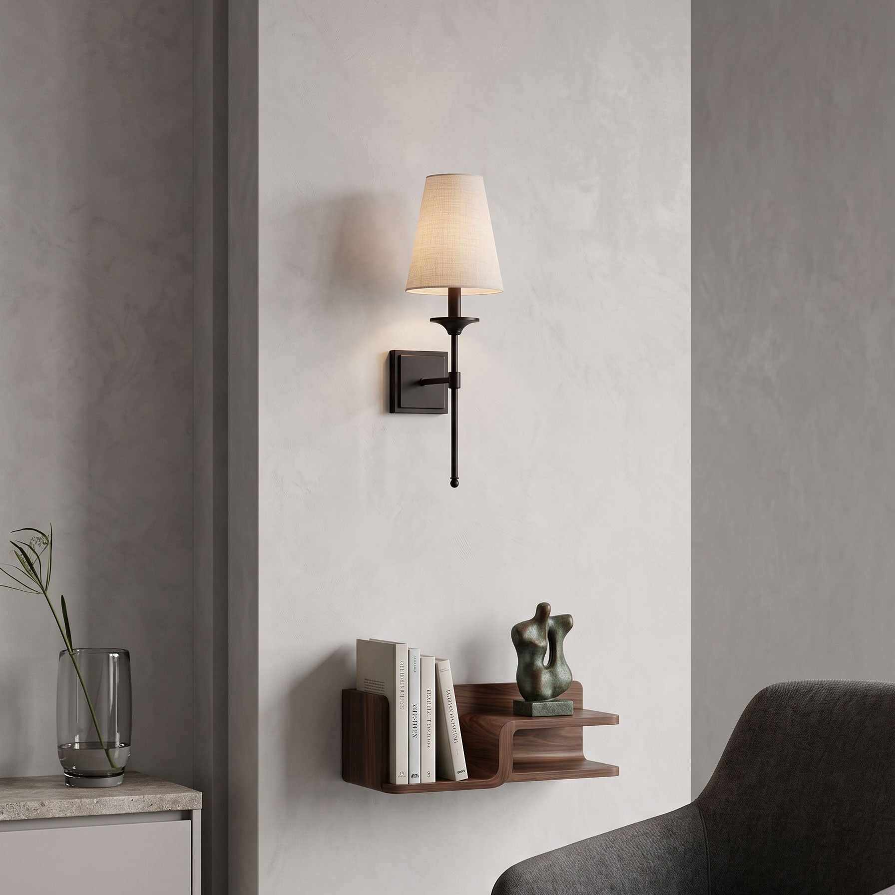 Ida Classic Fabric Wall Sconce